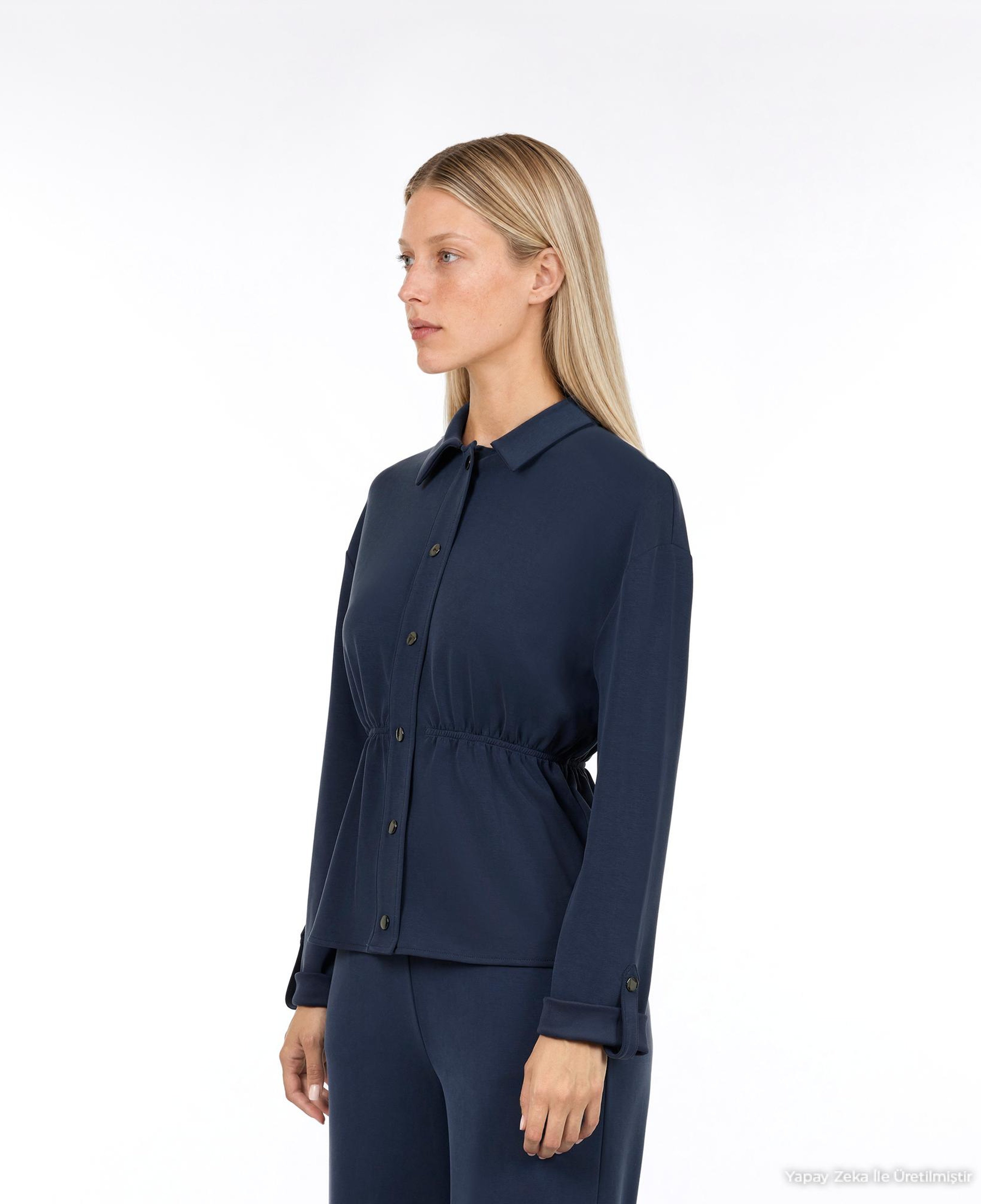 YARGICI Regular Polo Yaka Uzun Kol Sweatshirt