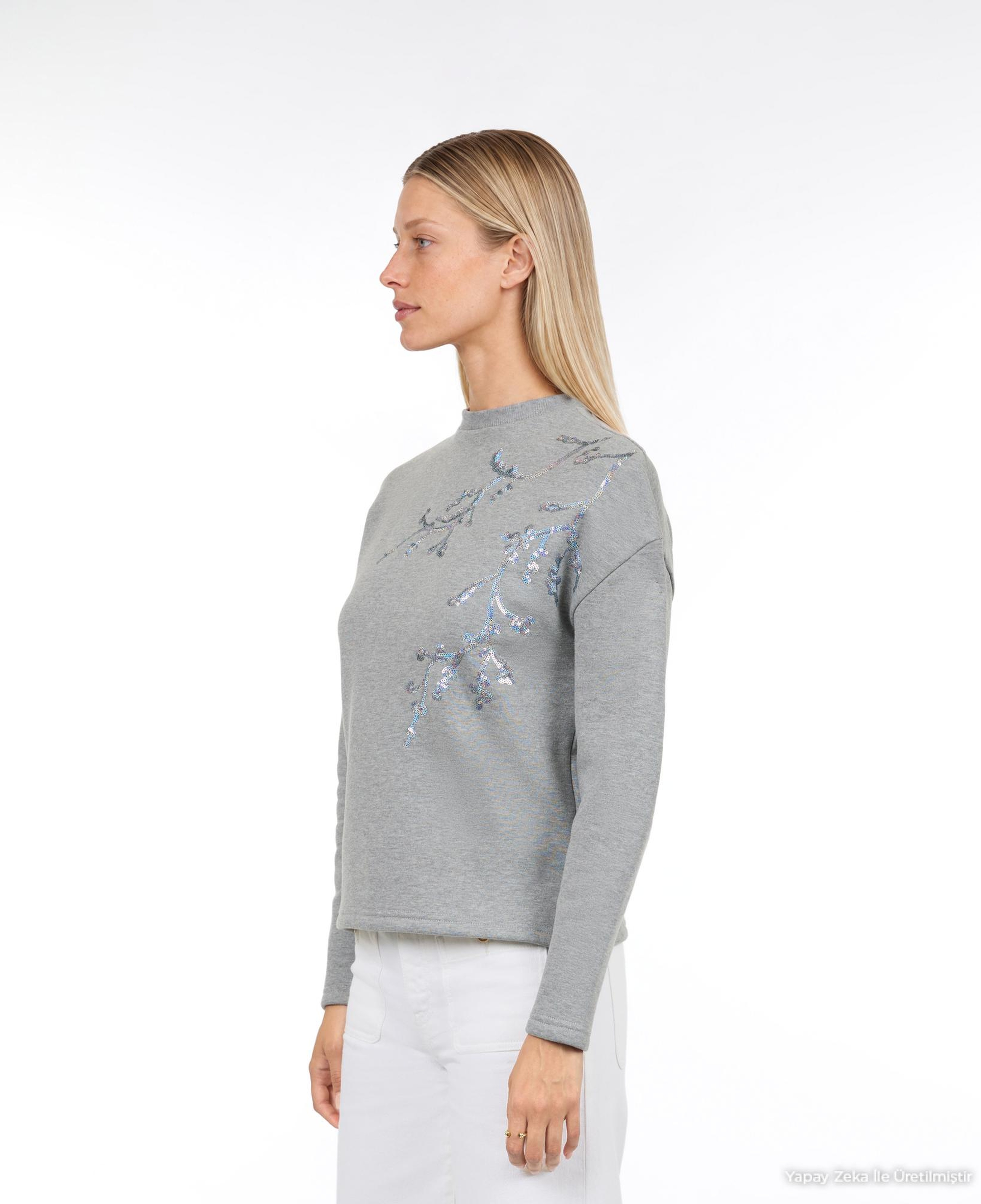 YARGICI Regular Bisiklet Yaka Uzun Kol Sweatshirt