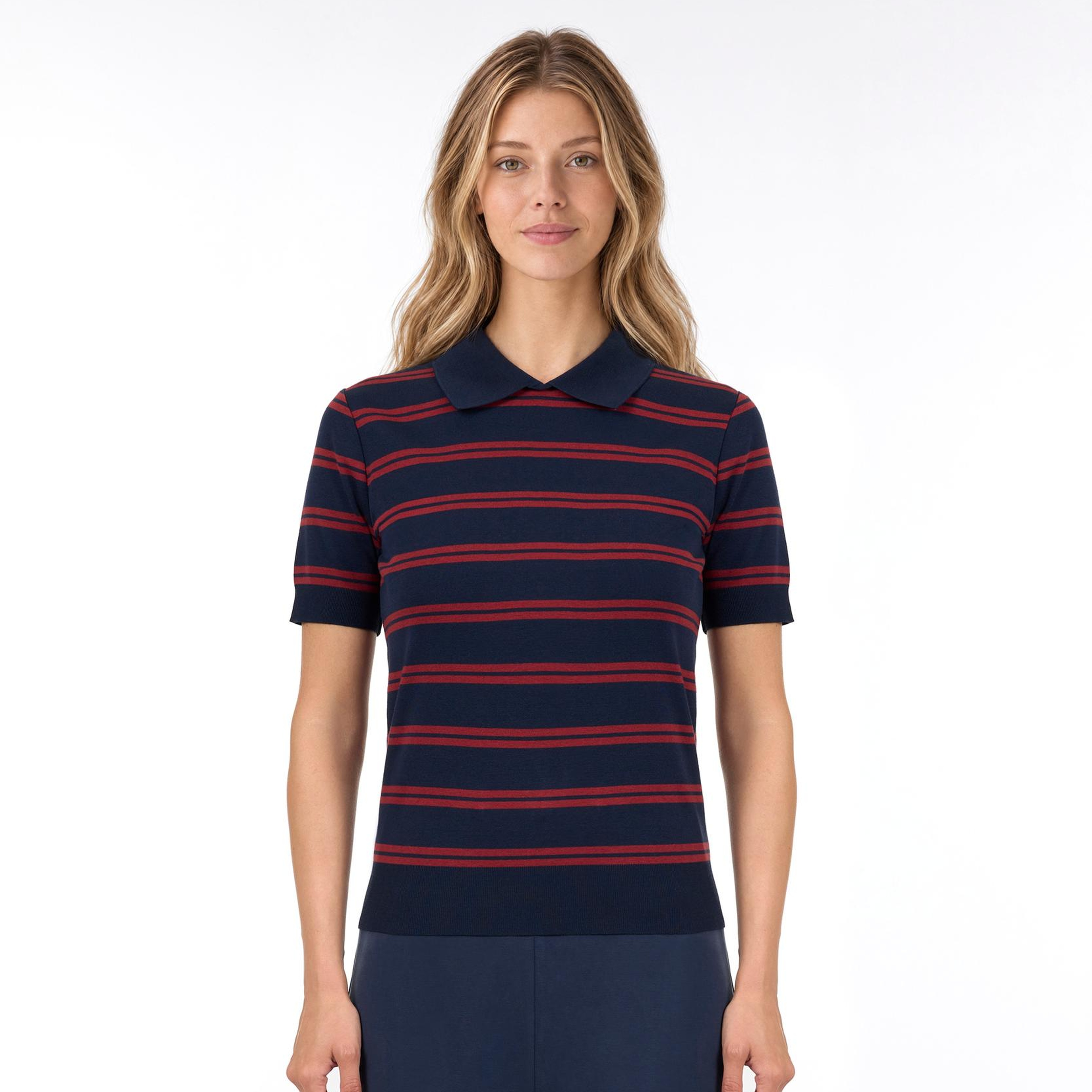 YARGICI Regular Polo Yaka Kısa Kol Kazak