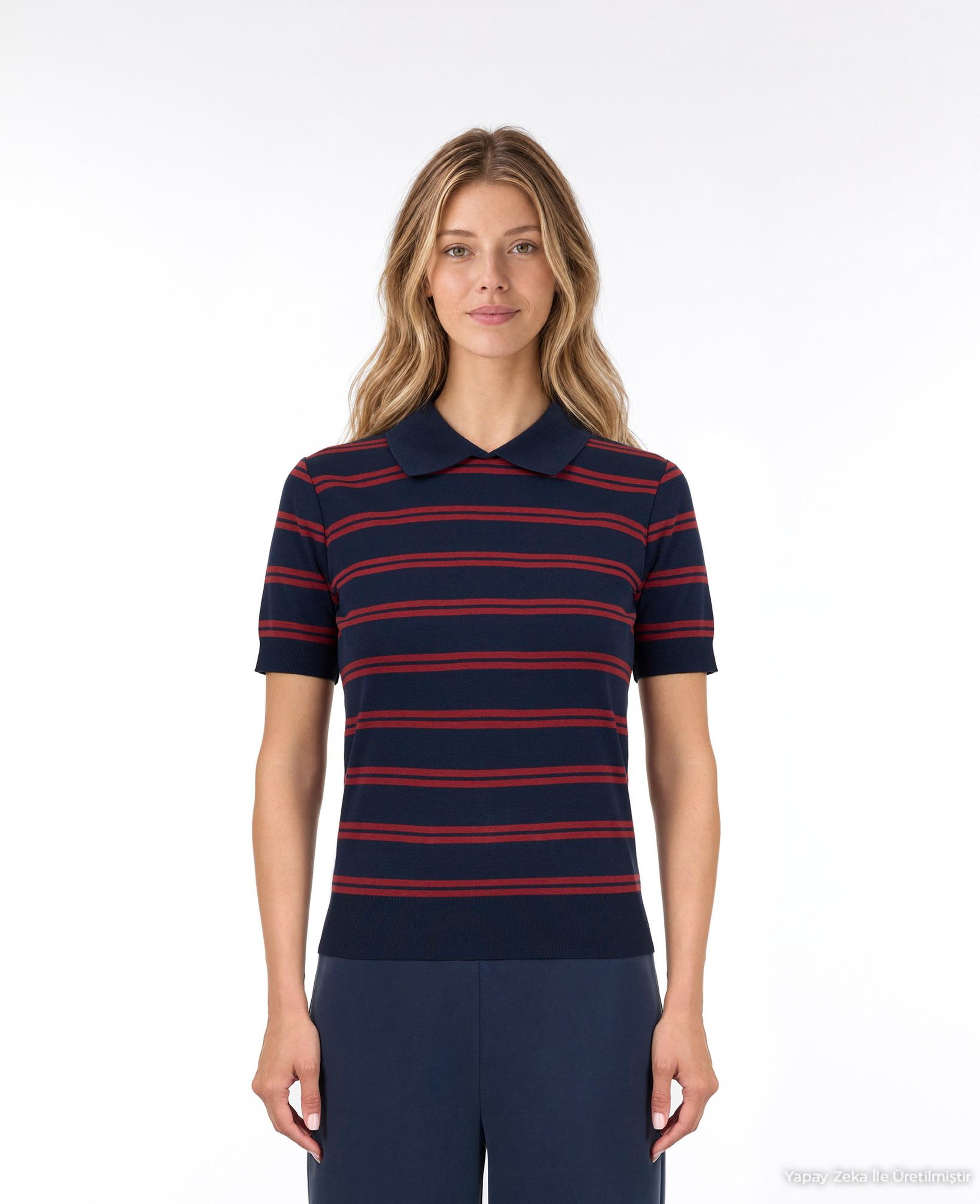 YARGICI Regular Polo Yaka Kısa Kol Kazak