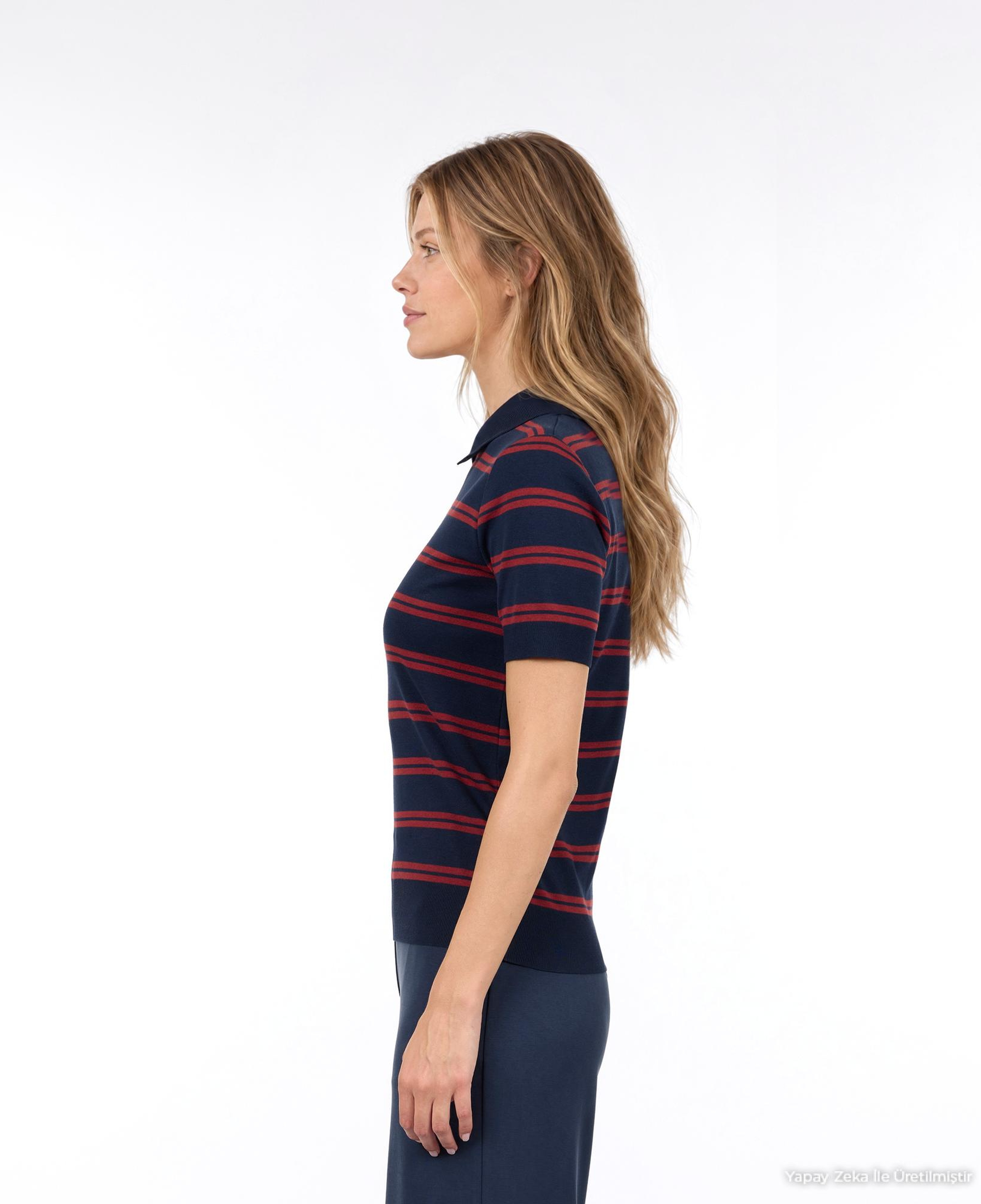 YARGICI Regular Polo Yaka Kısa Kol Kazak