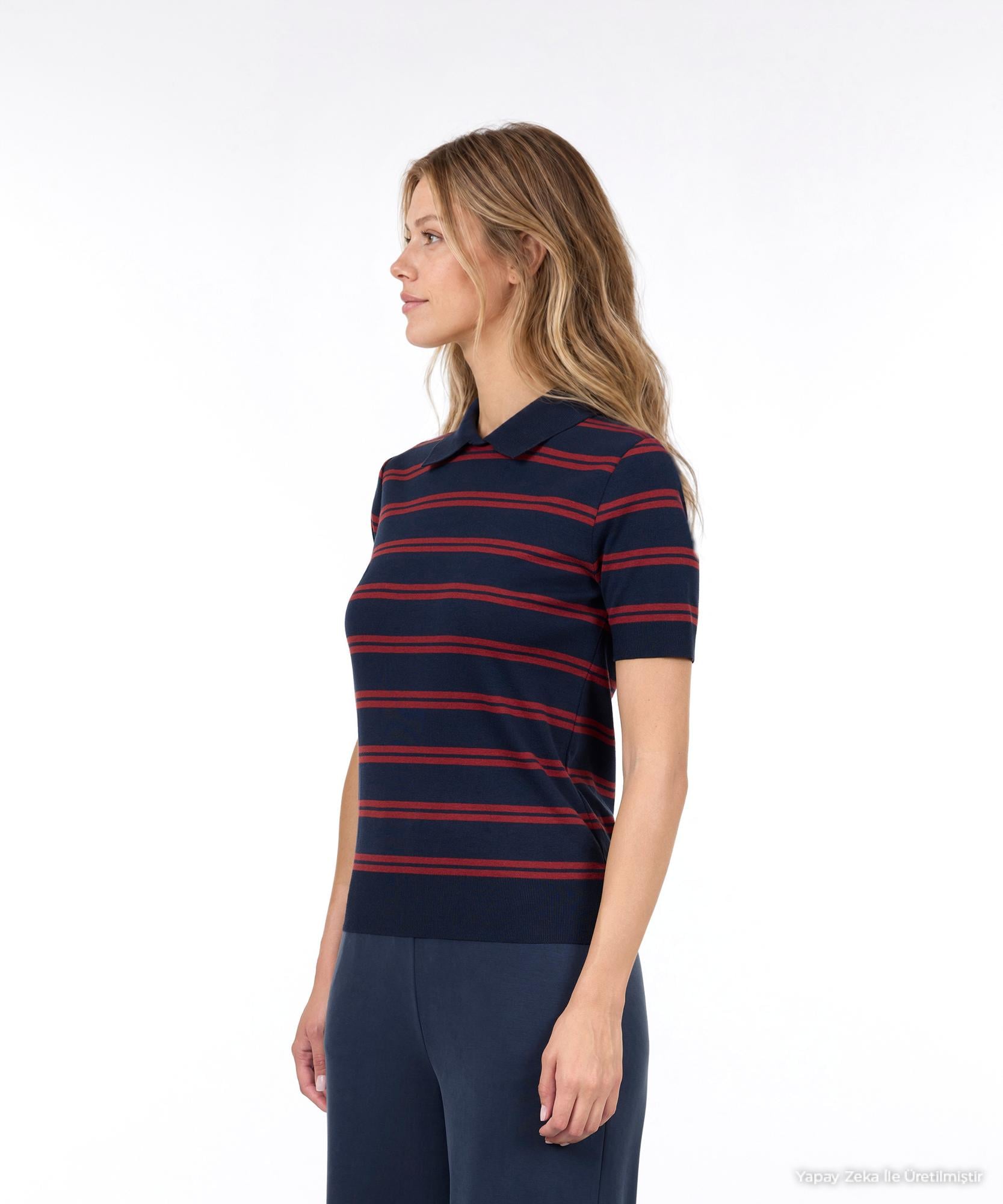 YARGICI Regular Polo Yaka Kısa Kol Kazak