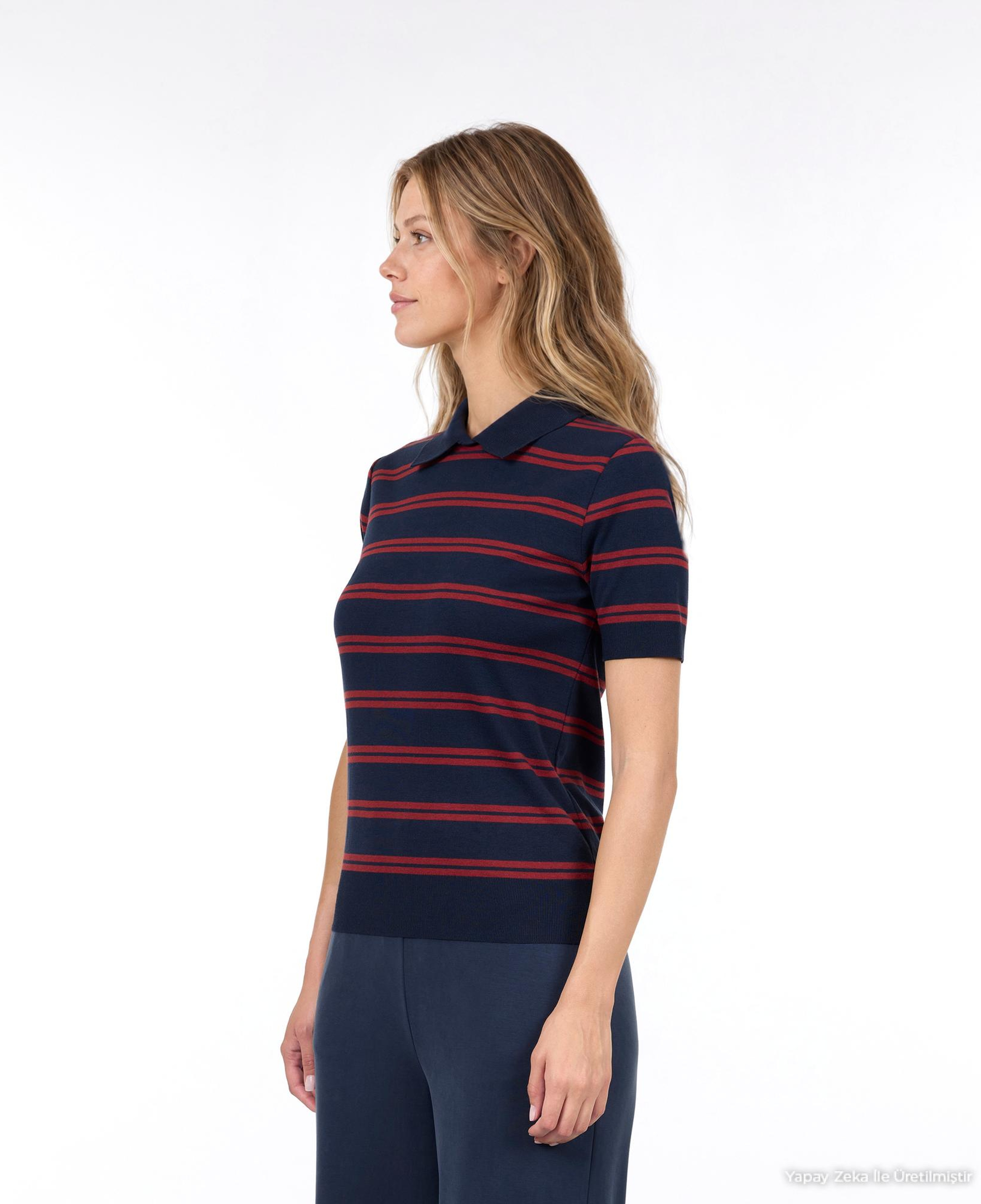 YARGICI Regular Polo Yaka Kısa Kol Kazak