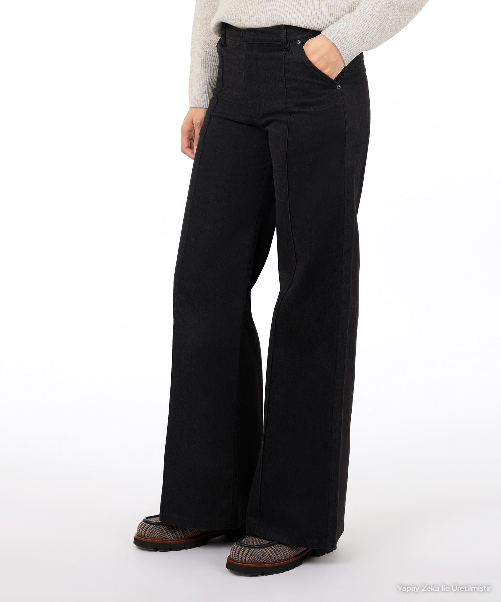 YARGICI Geniş Düşük Bel Pantolon