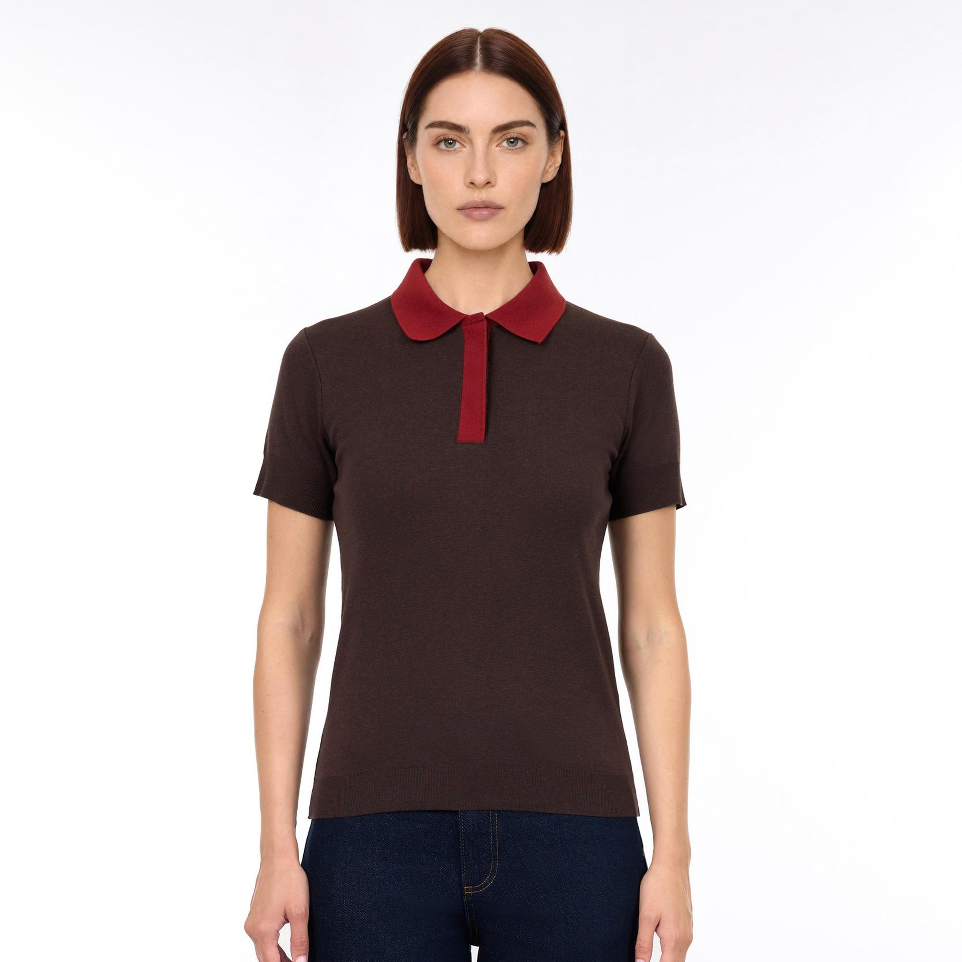 YARGICI Regular Polo Yaka Kısa Kol Kazak