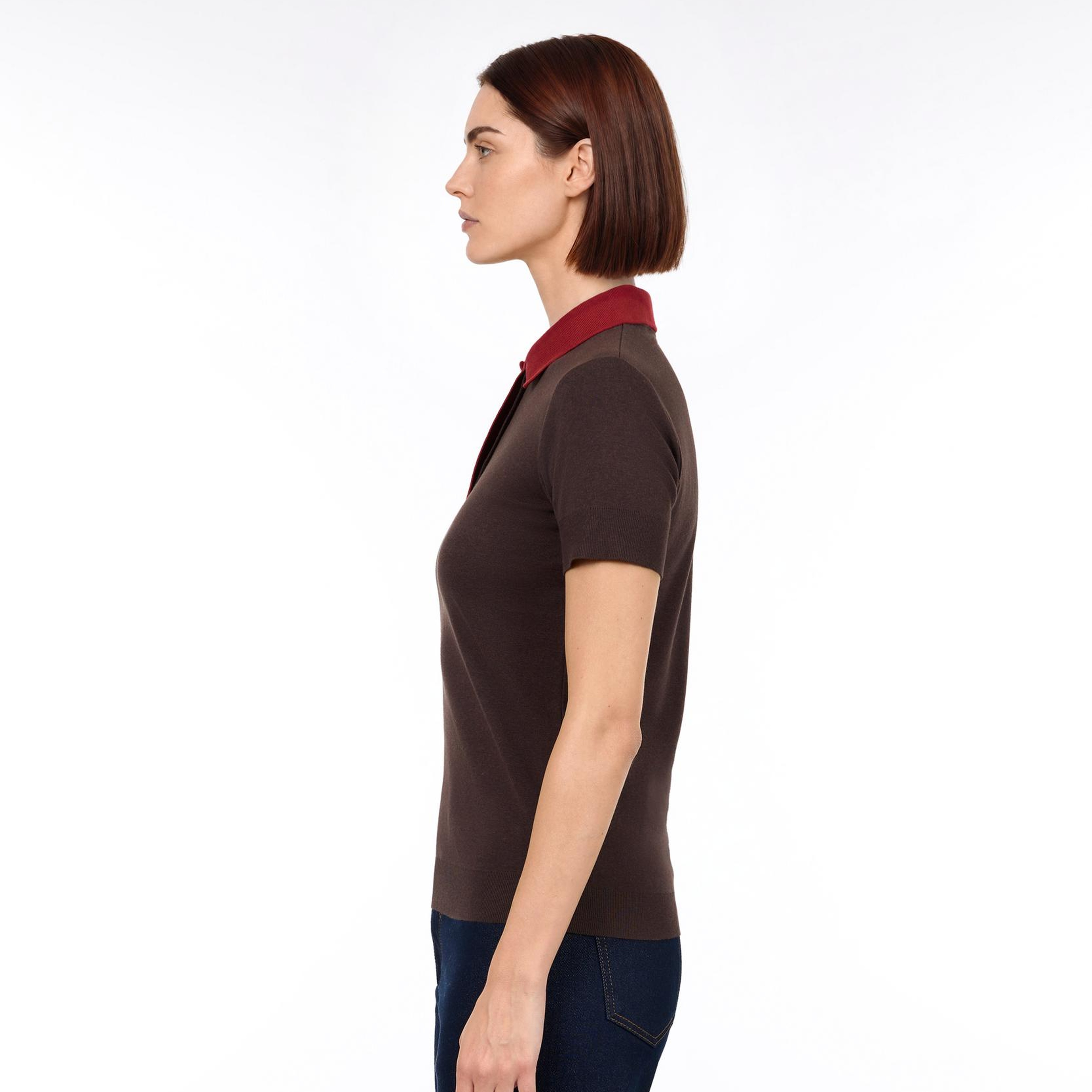 YARGICI Regular Polo Yaka Kısa Kol Kazak