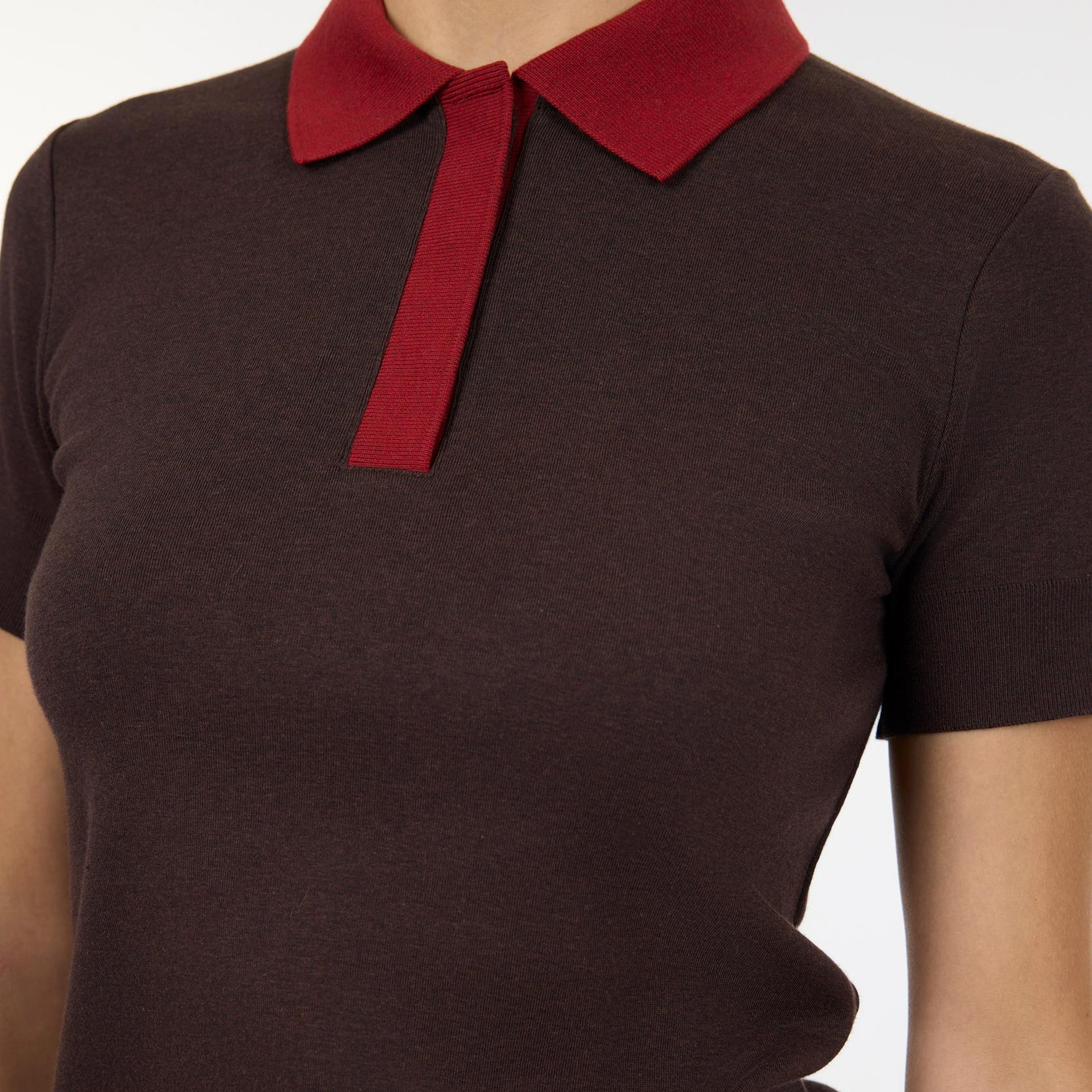 YARGICI Regular Polo Yaka Kısa Kol Kazak