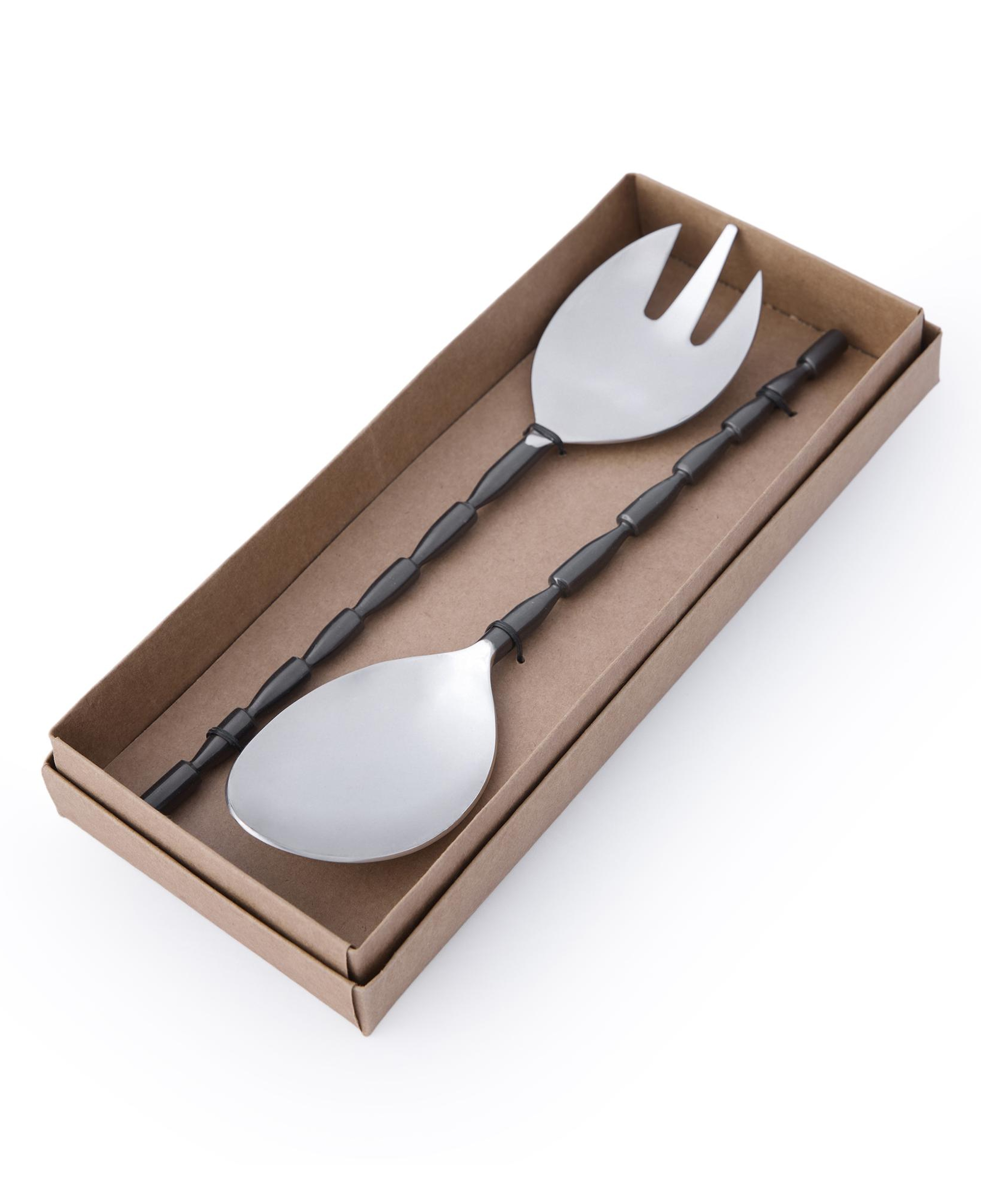 YARGICI Paslanmaz Çelik Salata Servis Seti(12x30x4 Cm)