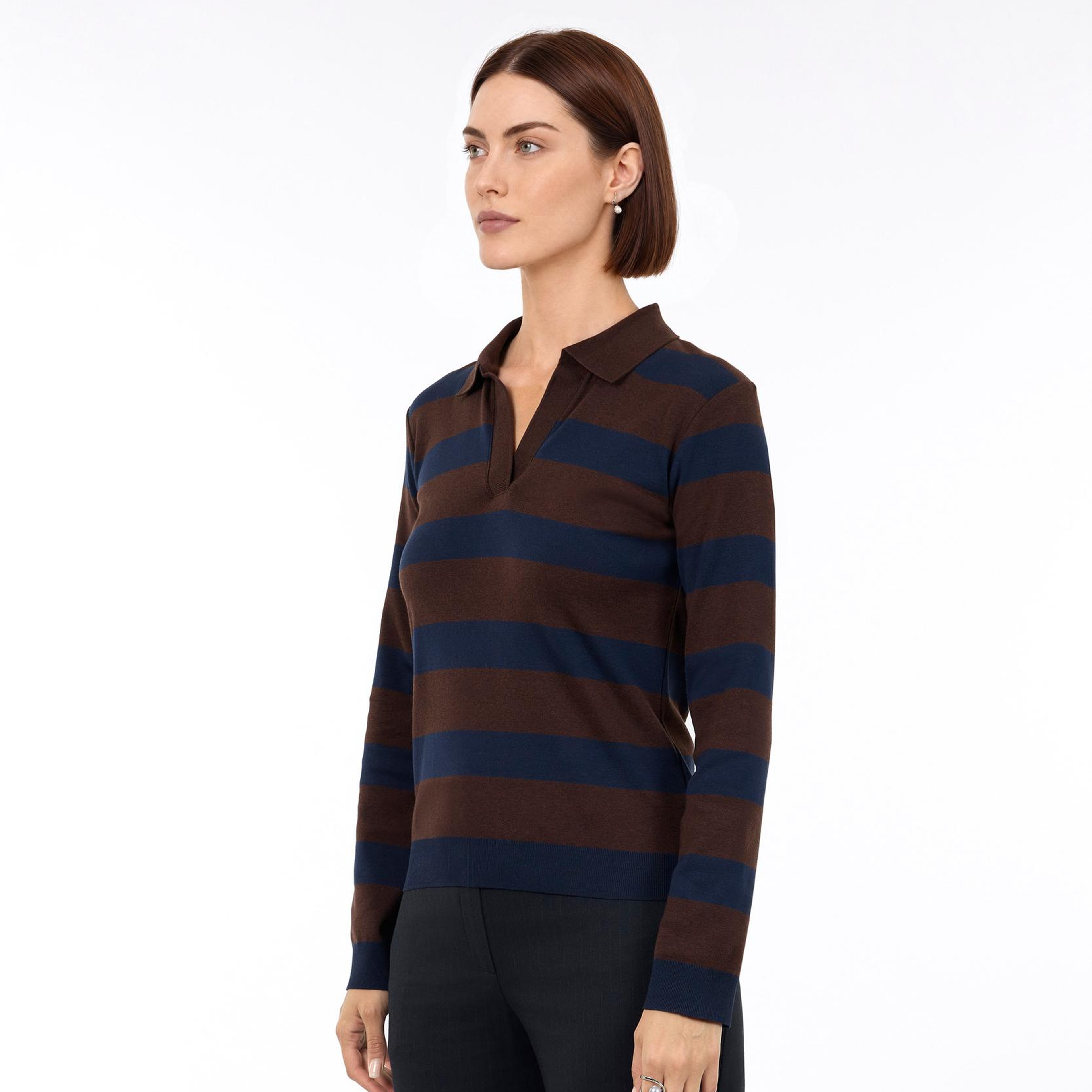 YARGICI Regular Polo Yaka Uzun Kol Kazak