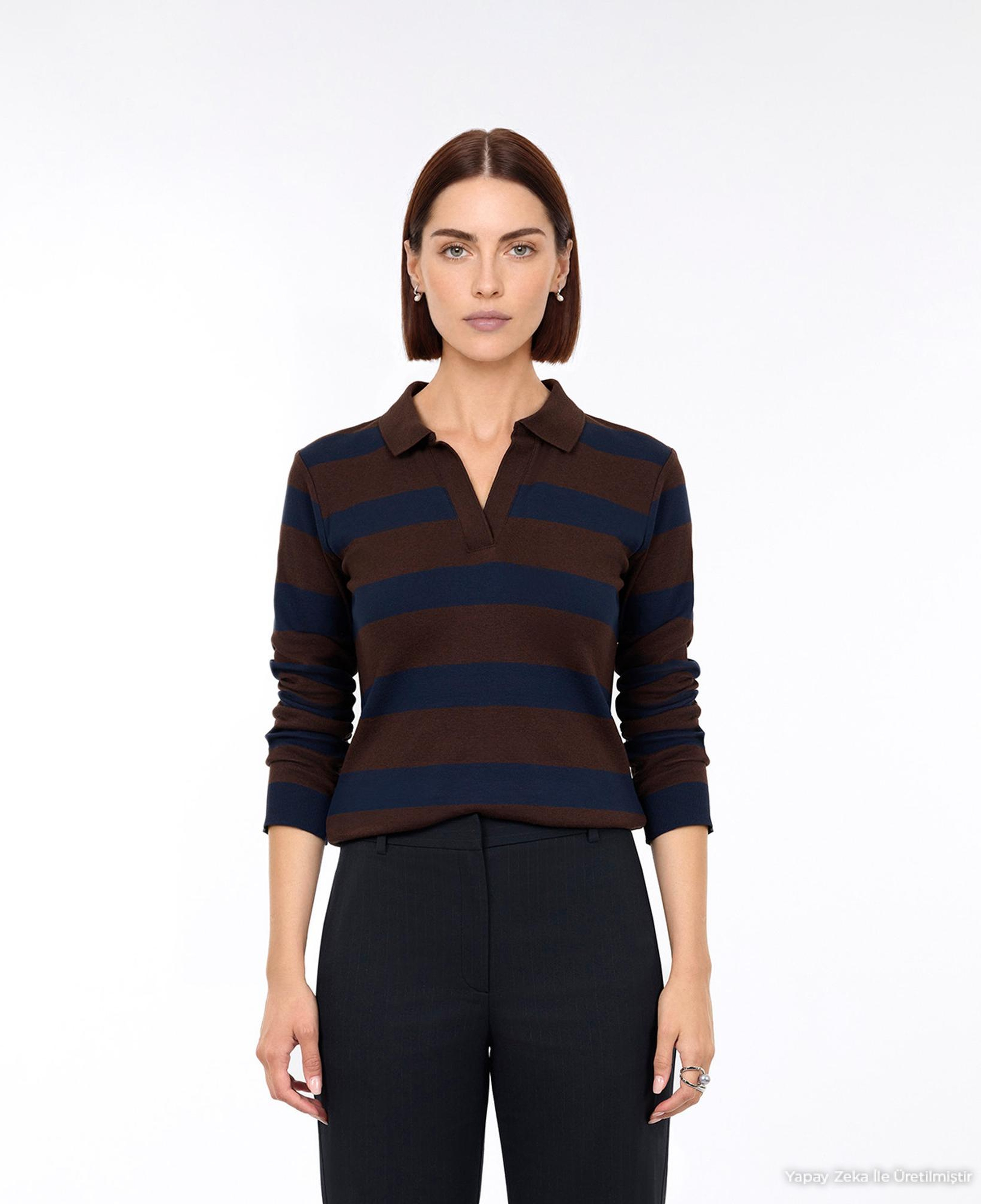 YARGICI Regular Polo Yaka Uzun Kol Kazak