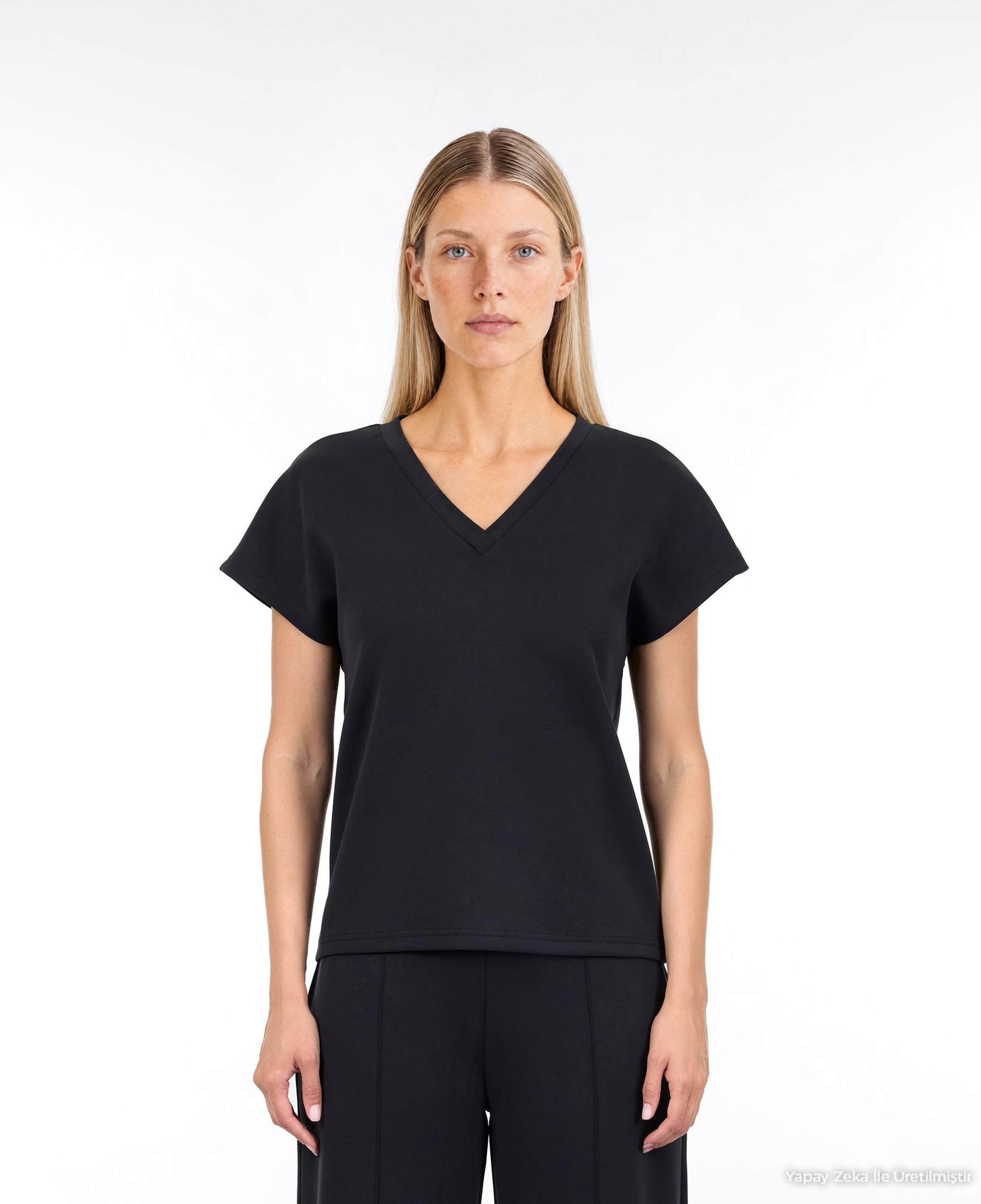 YARGICI Regular V Yaka Kısa Kol T-shirt
