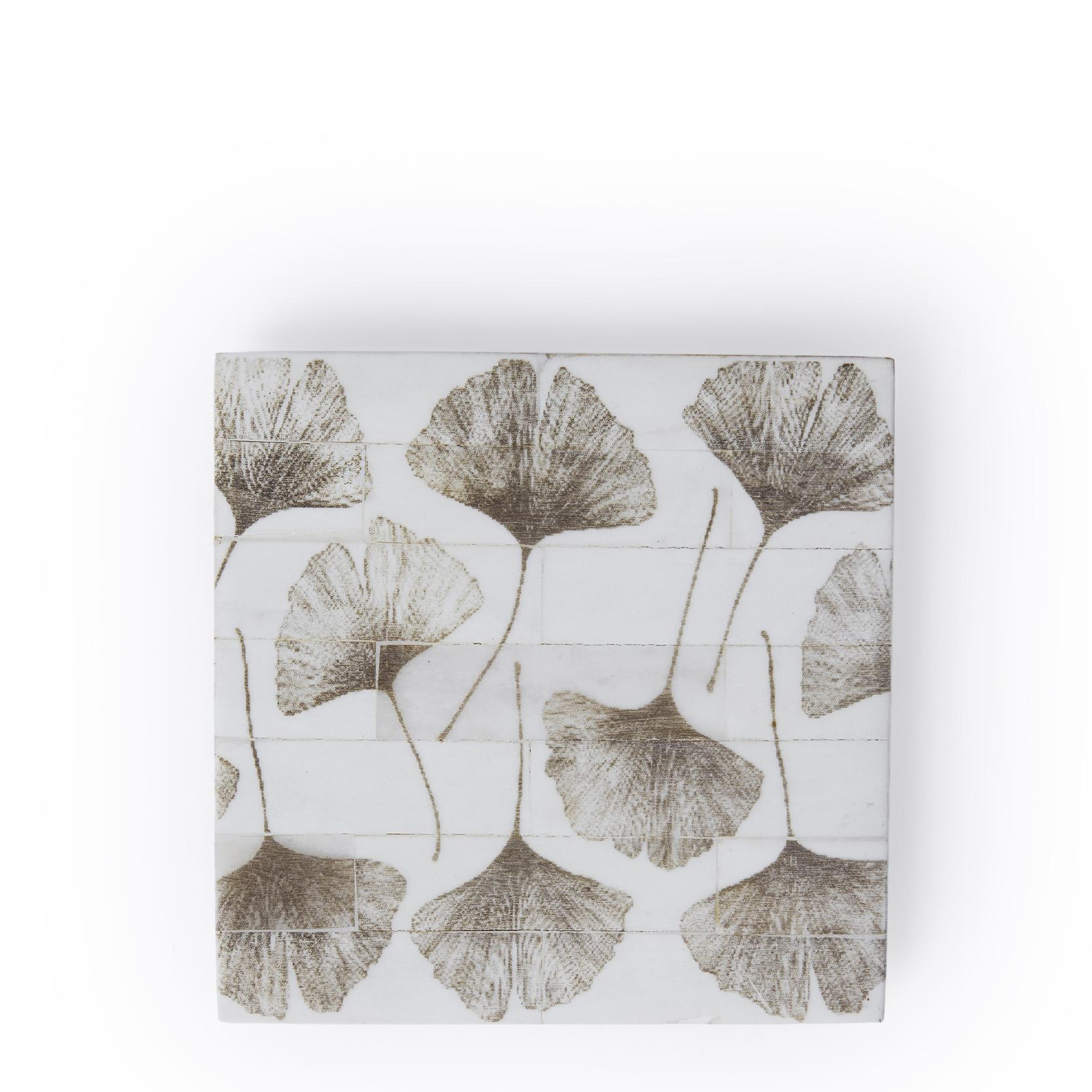 YARGICI Çiçek Desenli Kare Bardak Altlığı(10x10 Cm)