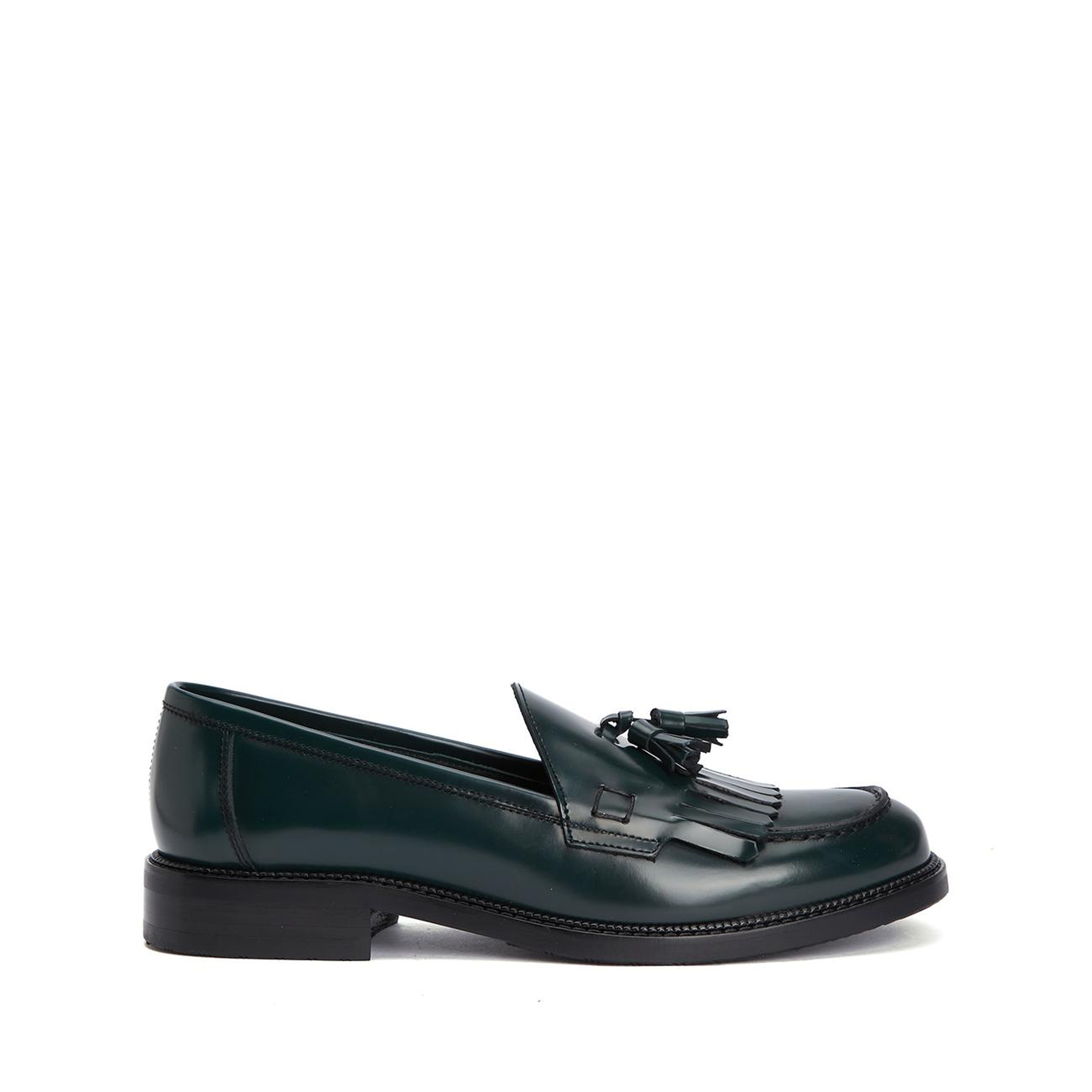 George Hogg Icons Kadın Yeşil Deri Loafer
