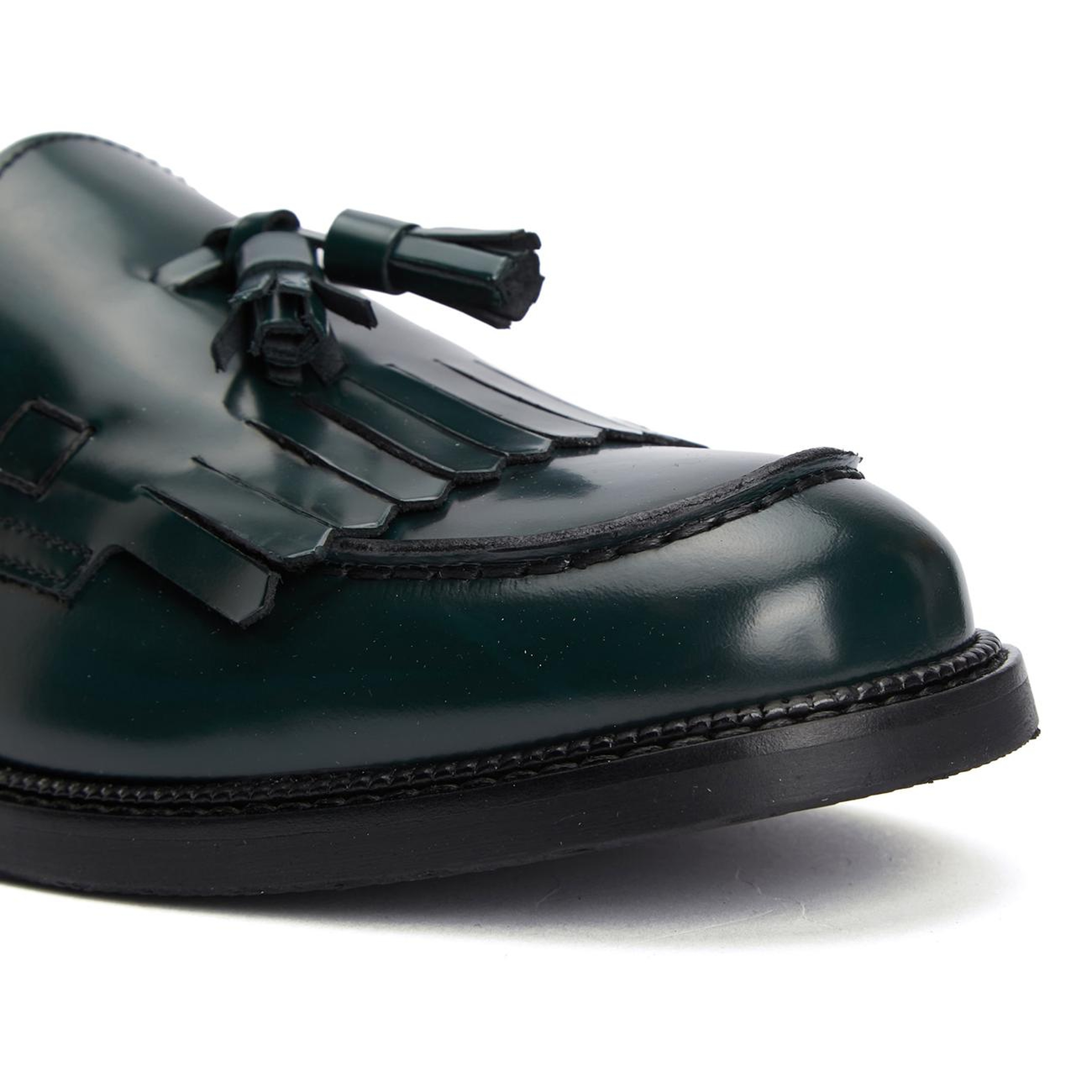 George Hogg Icons Kadın Yeşil Deri Loafer