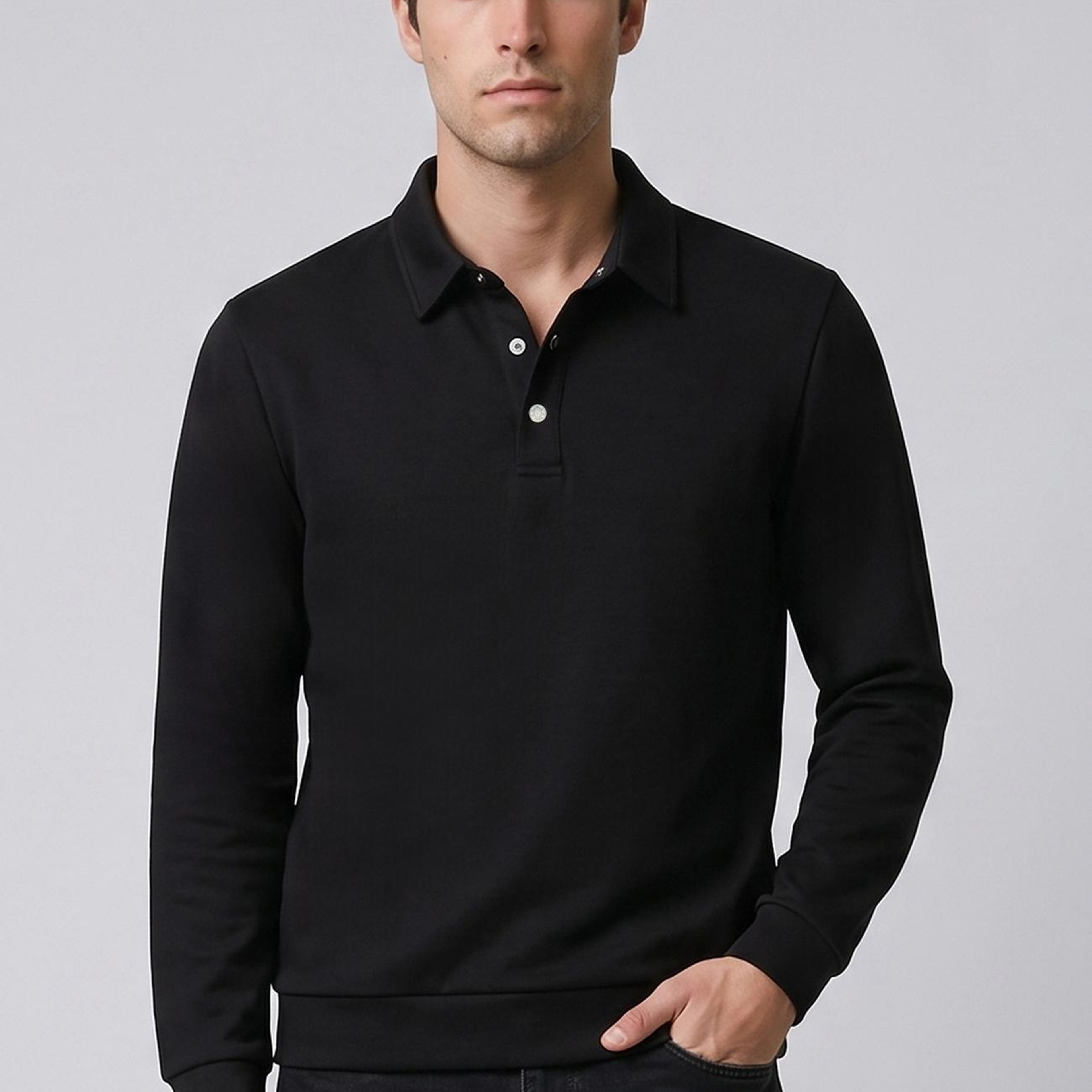 Network Erkek Siyah Modal Karışımlı Scuba Sweatshirt