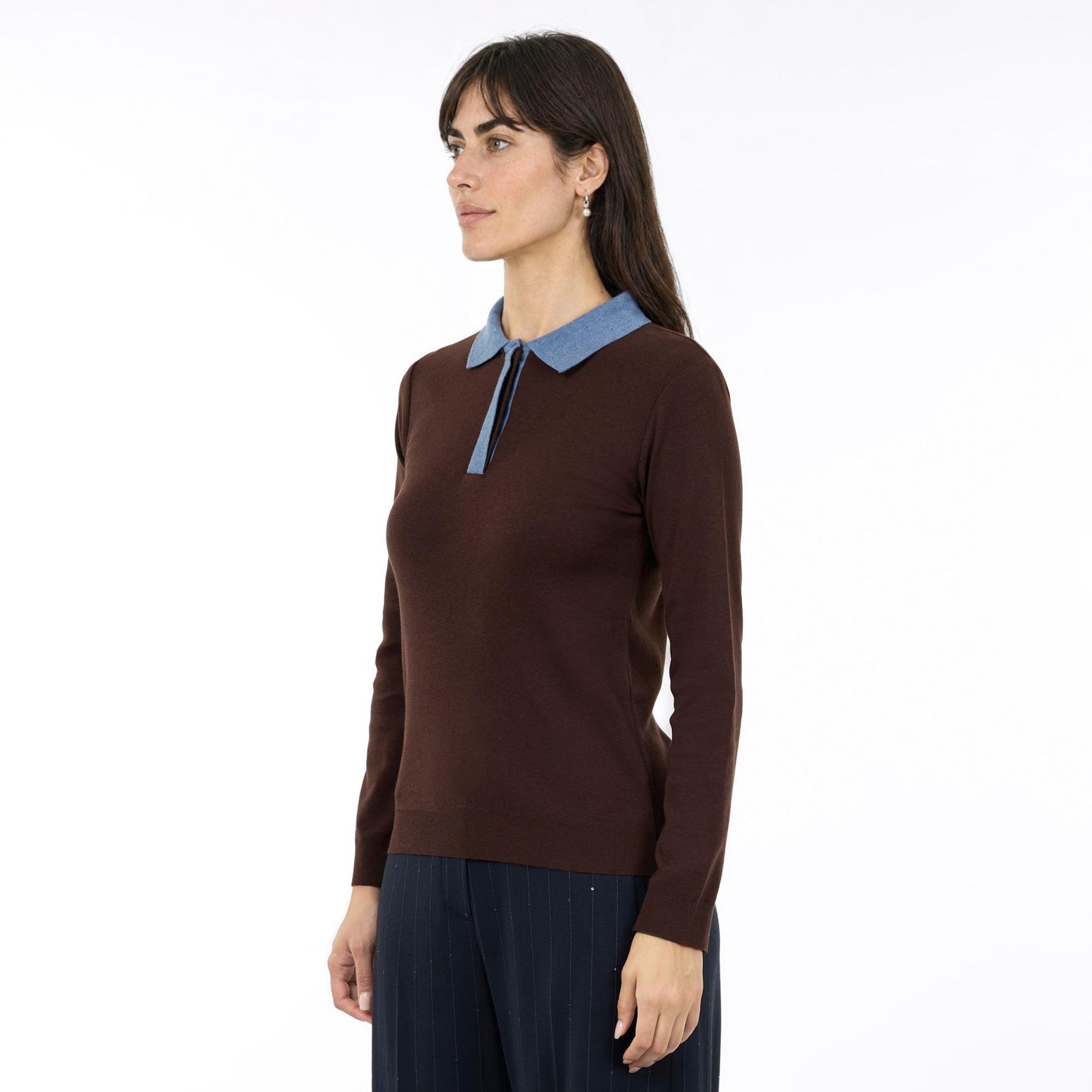 YARGICI Regular Polo Yaka Uzun Kol Kazak