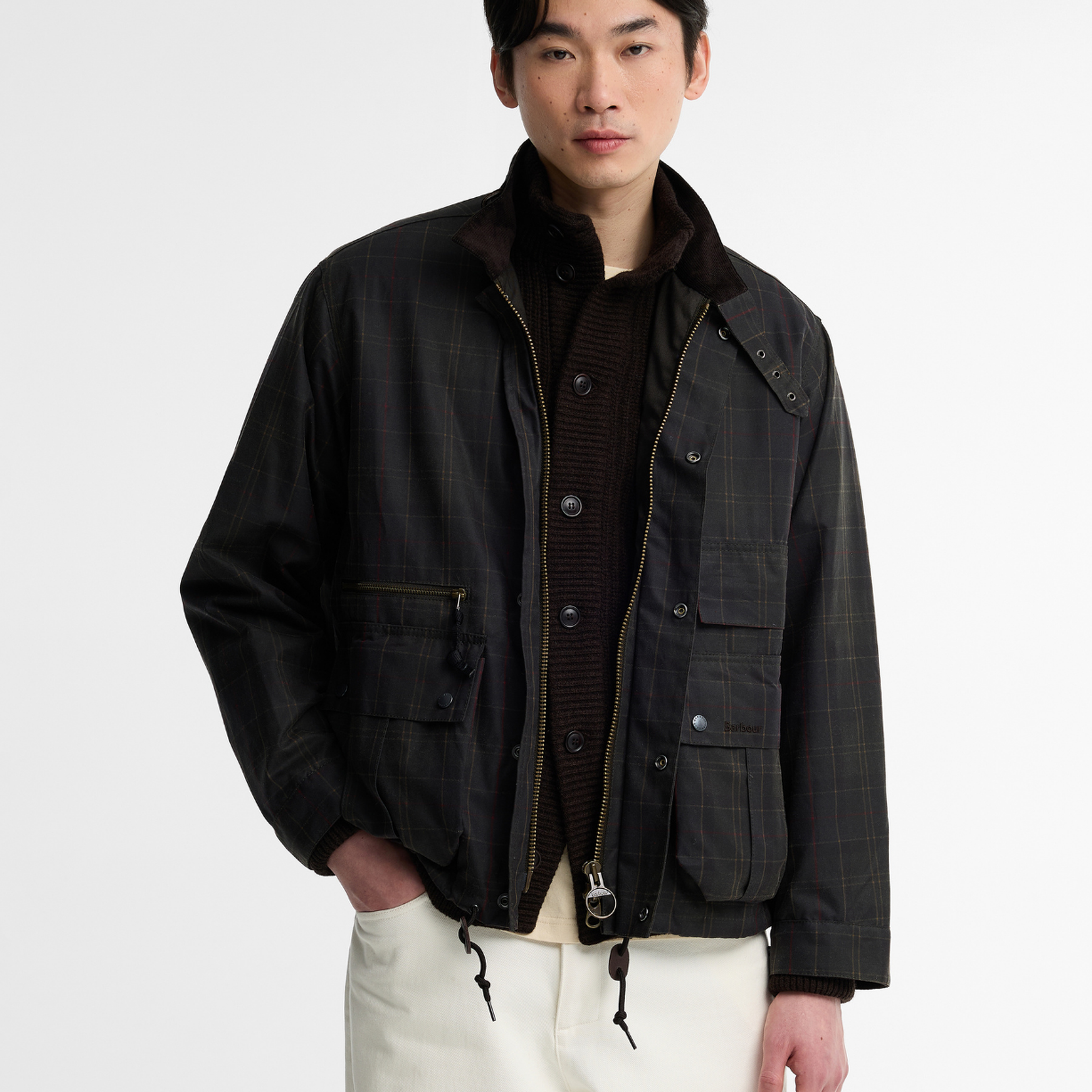 Barbour Modified Tartan Ursula Yağlı Ceket