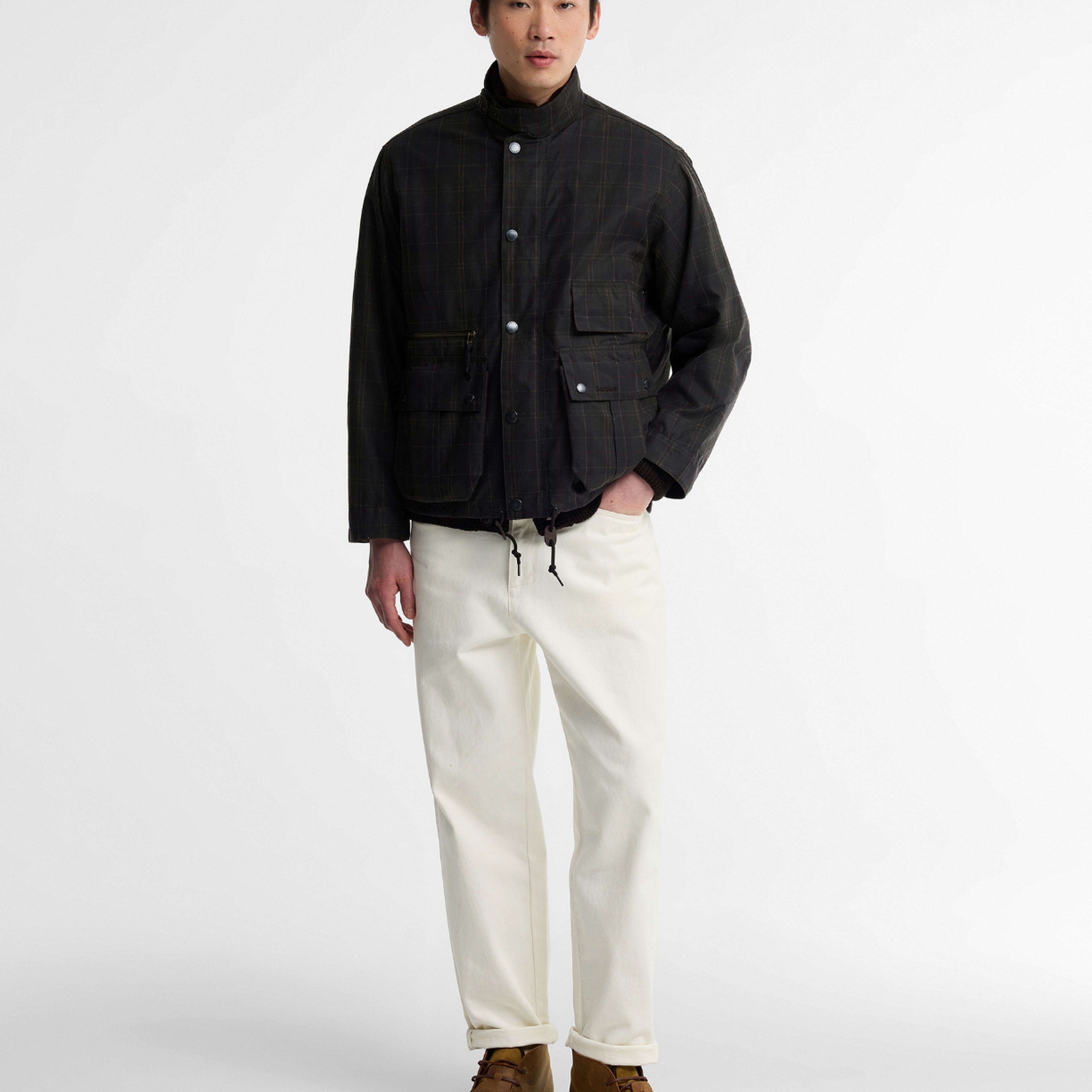 Barbour Modified Tartan Ursula Yağlı Ceket