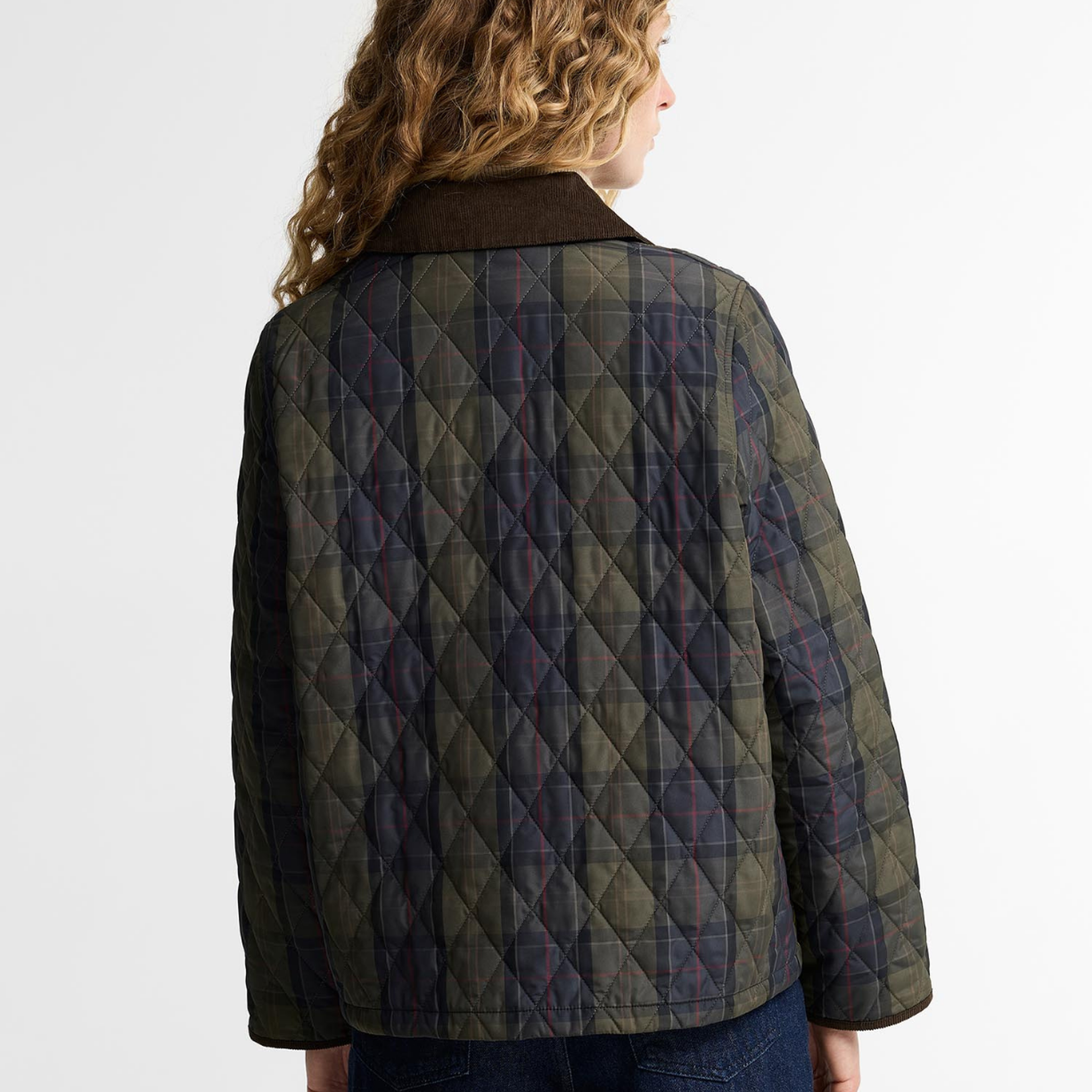 Barbour Reimagined Icons Tartan Crop Liddesdale Kapitone Ceket