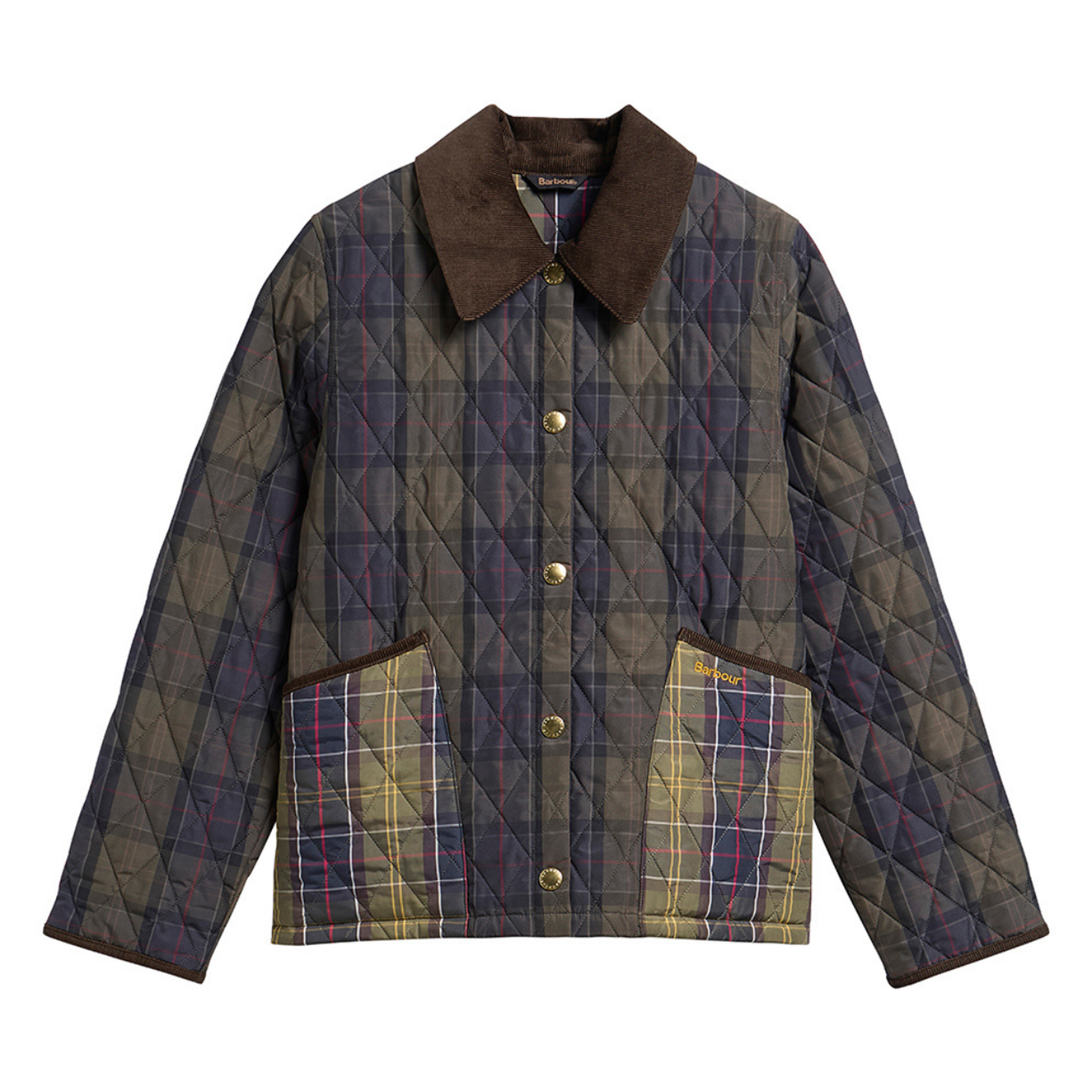 Barbour Reimagined Icons Tartan Crop Liddesdale Kapitone Ceket