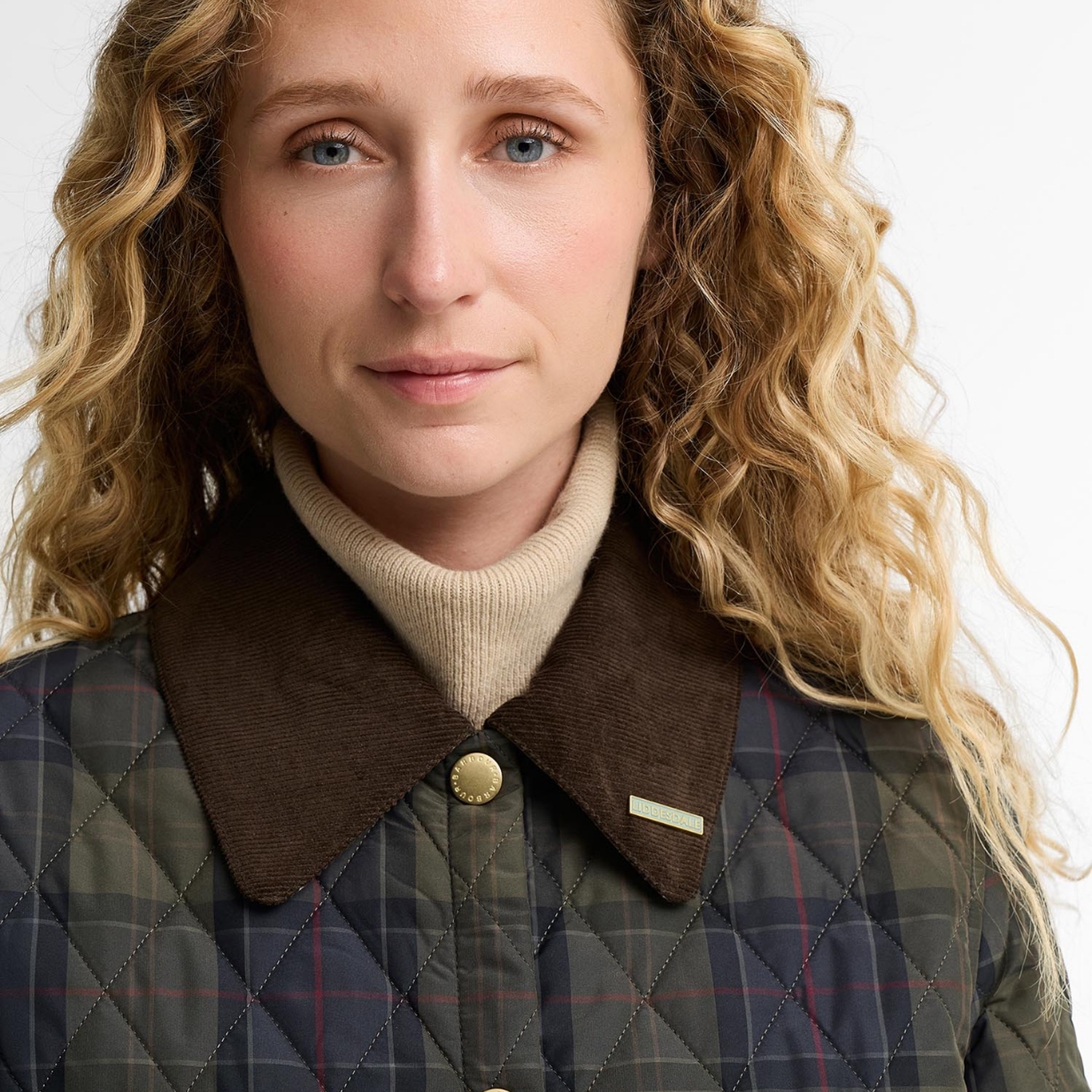 Barbour Reimagined Icons Tartan Crop Liddesdale Kapitone Ceket
