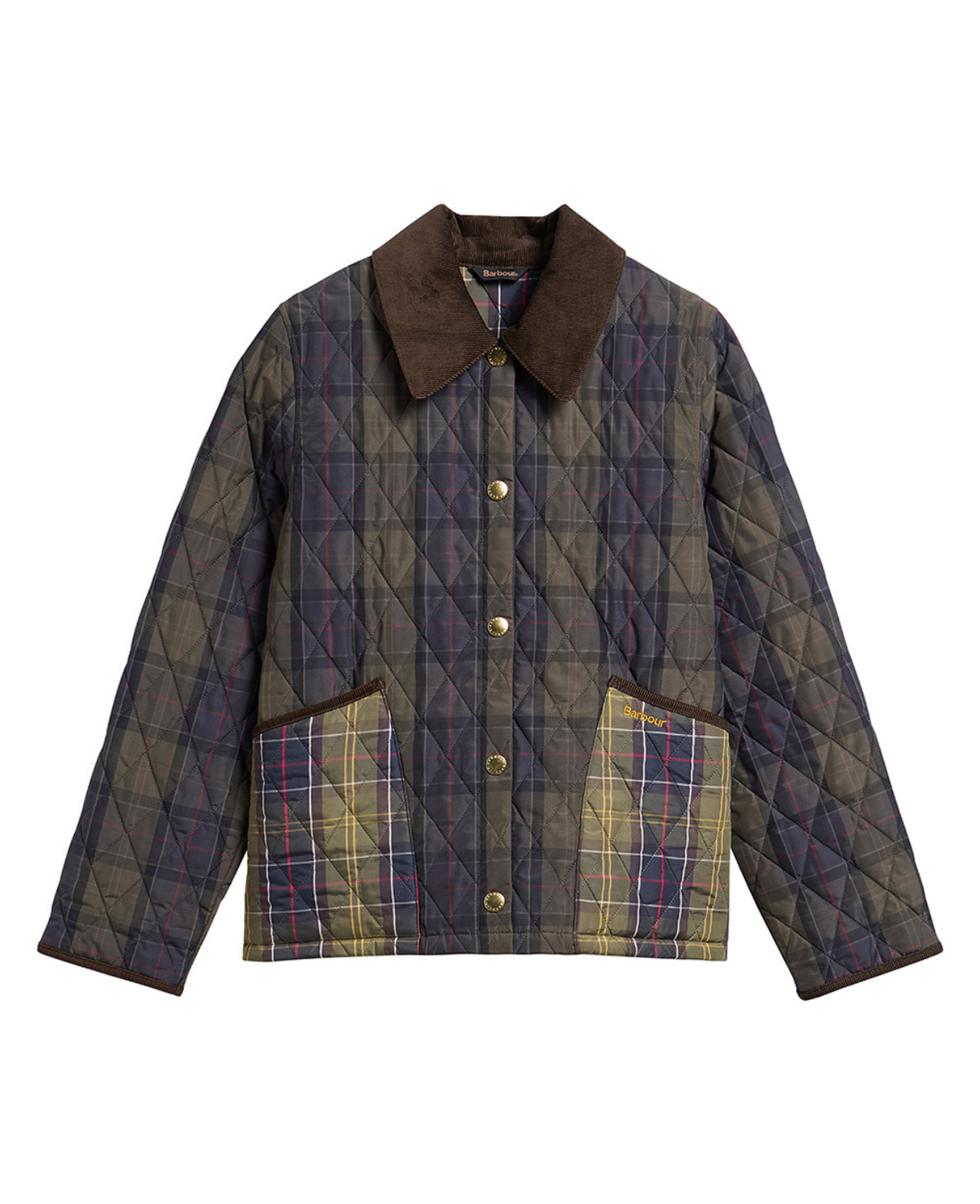 Barbour Reimagined Icons Tartan Crop Liddesdale Kapitone Ceket