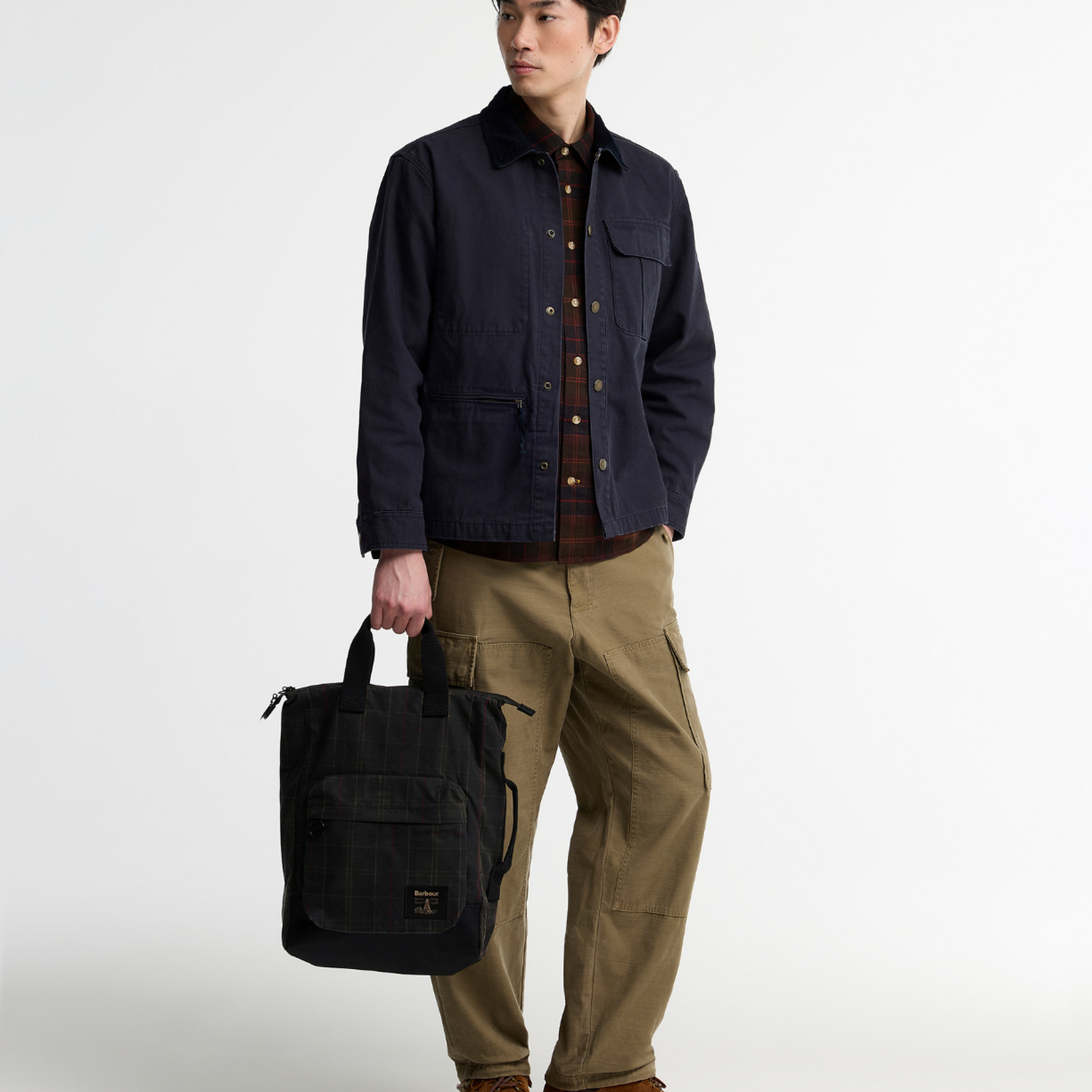 Barbour Field Tartan Yağlı Sırt Çantası