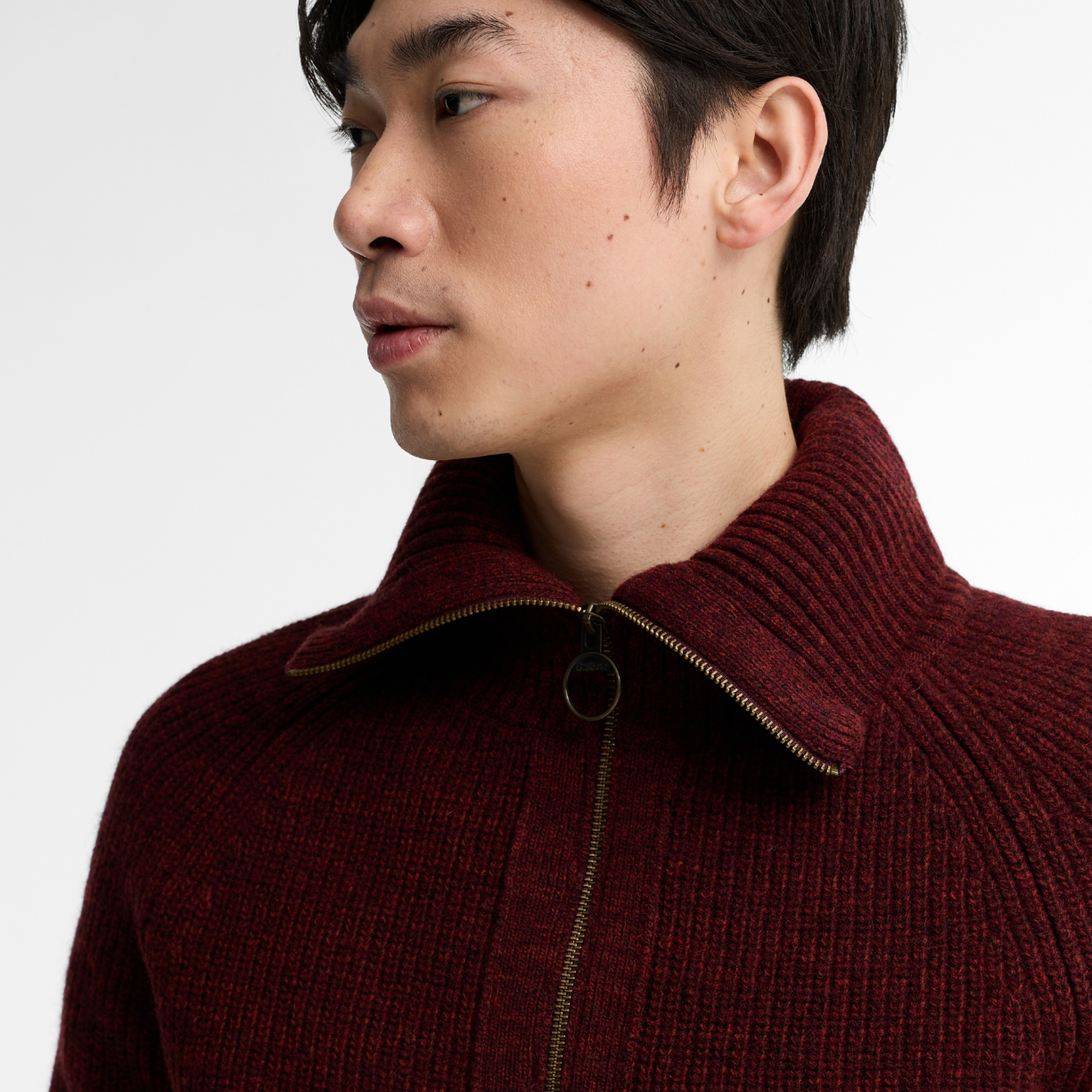 Barbour Riggbay Knitted Yarım Fermuarlı Kazak