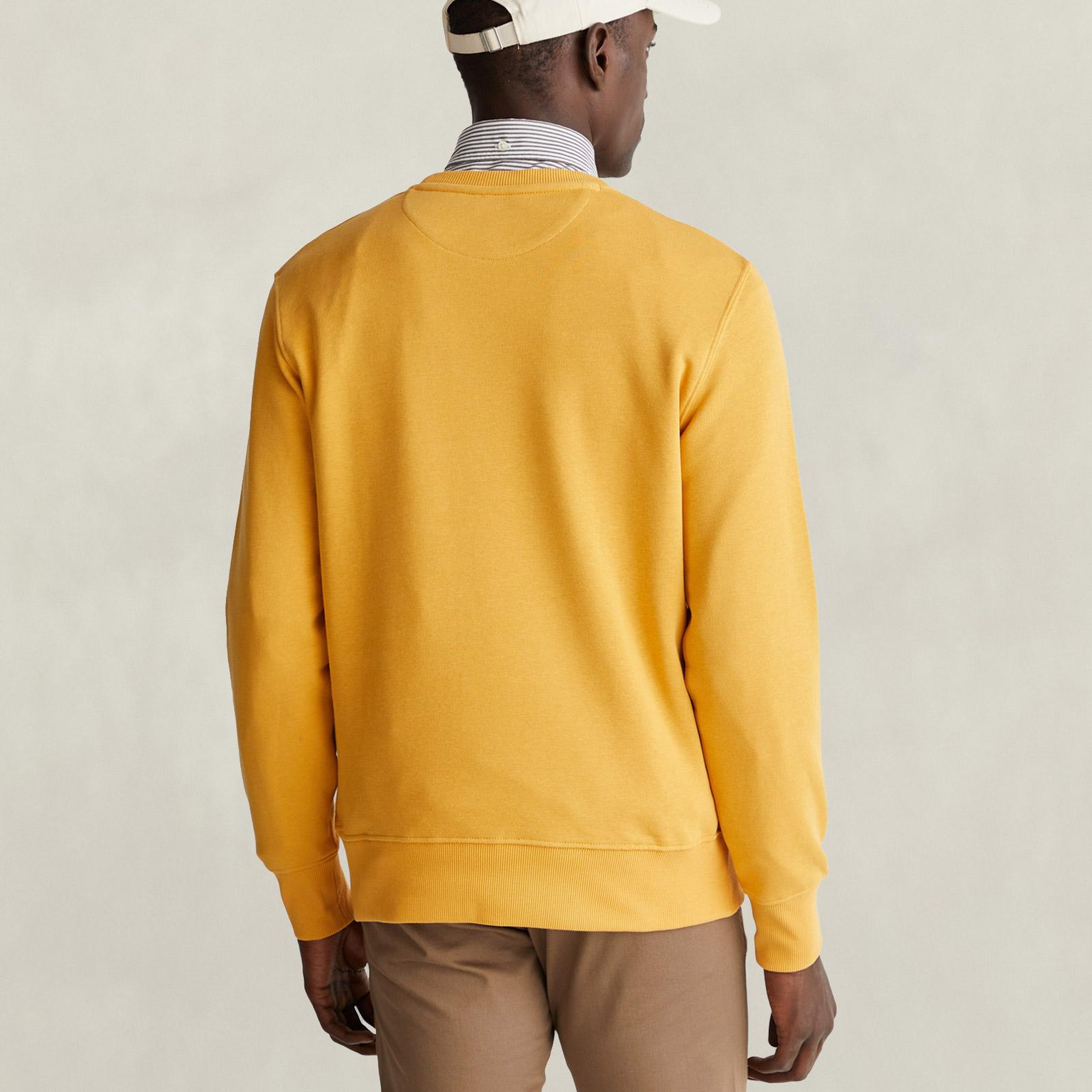 GANT Erkek Sarı Regular Fit Sweatshirt