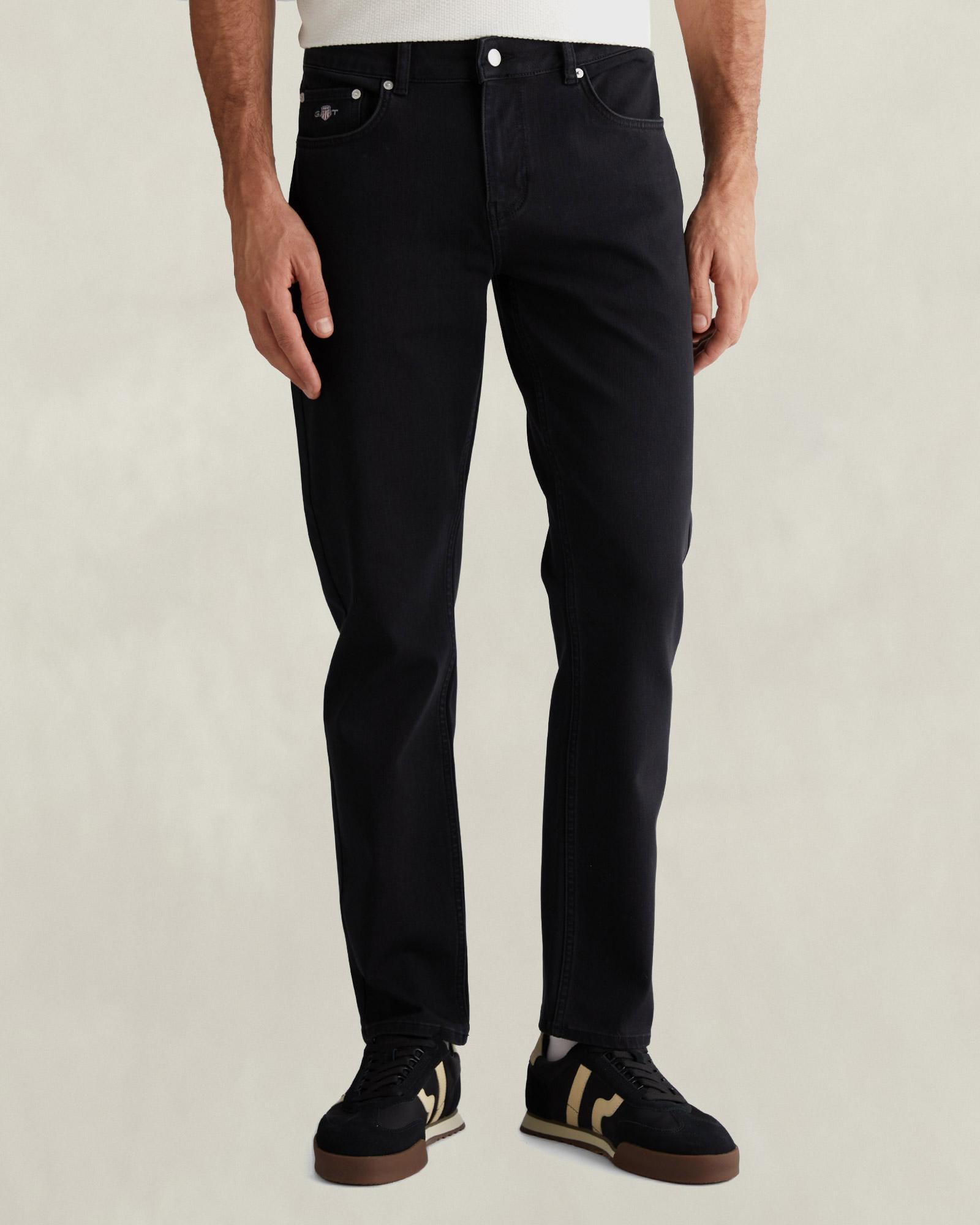GANT Erkek Siyah Regular Fit Jean