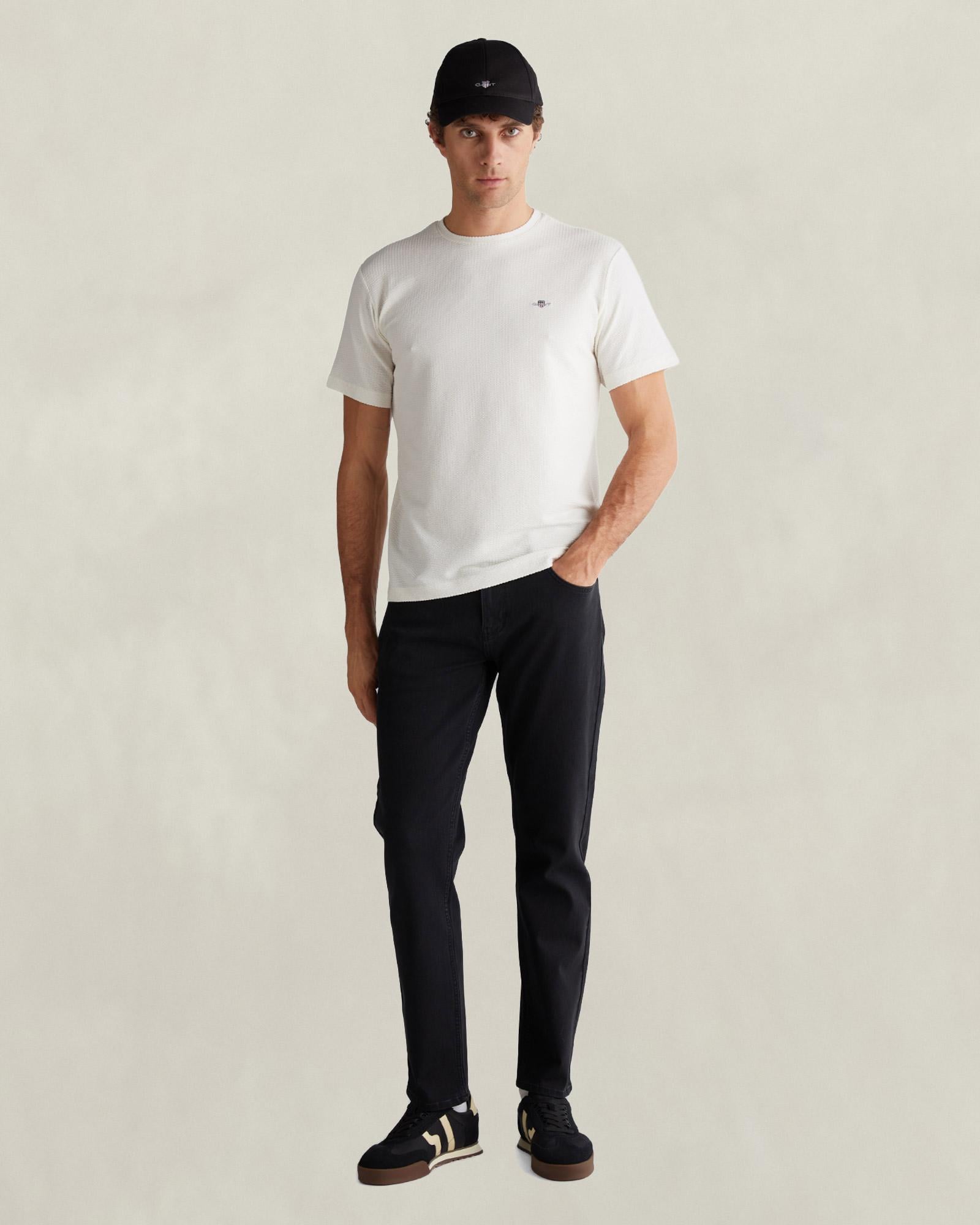 GANT Erkek Siyah Regular Fit Jean