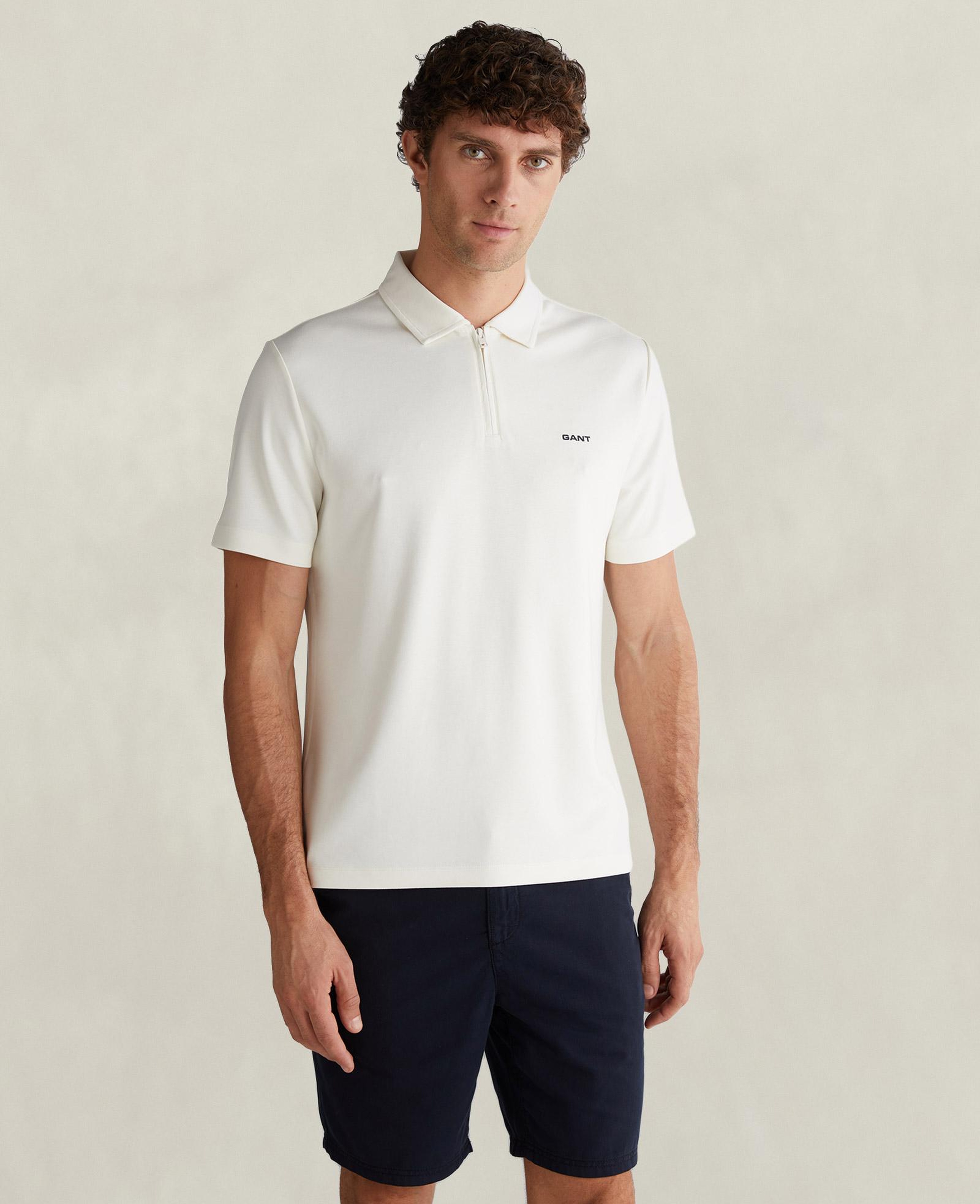 GANT Erkek Krem Regular Fit Polo Yaka T-Shirt