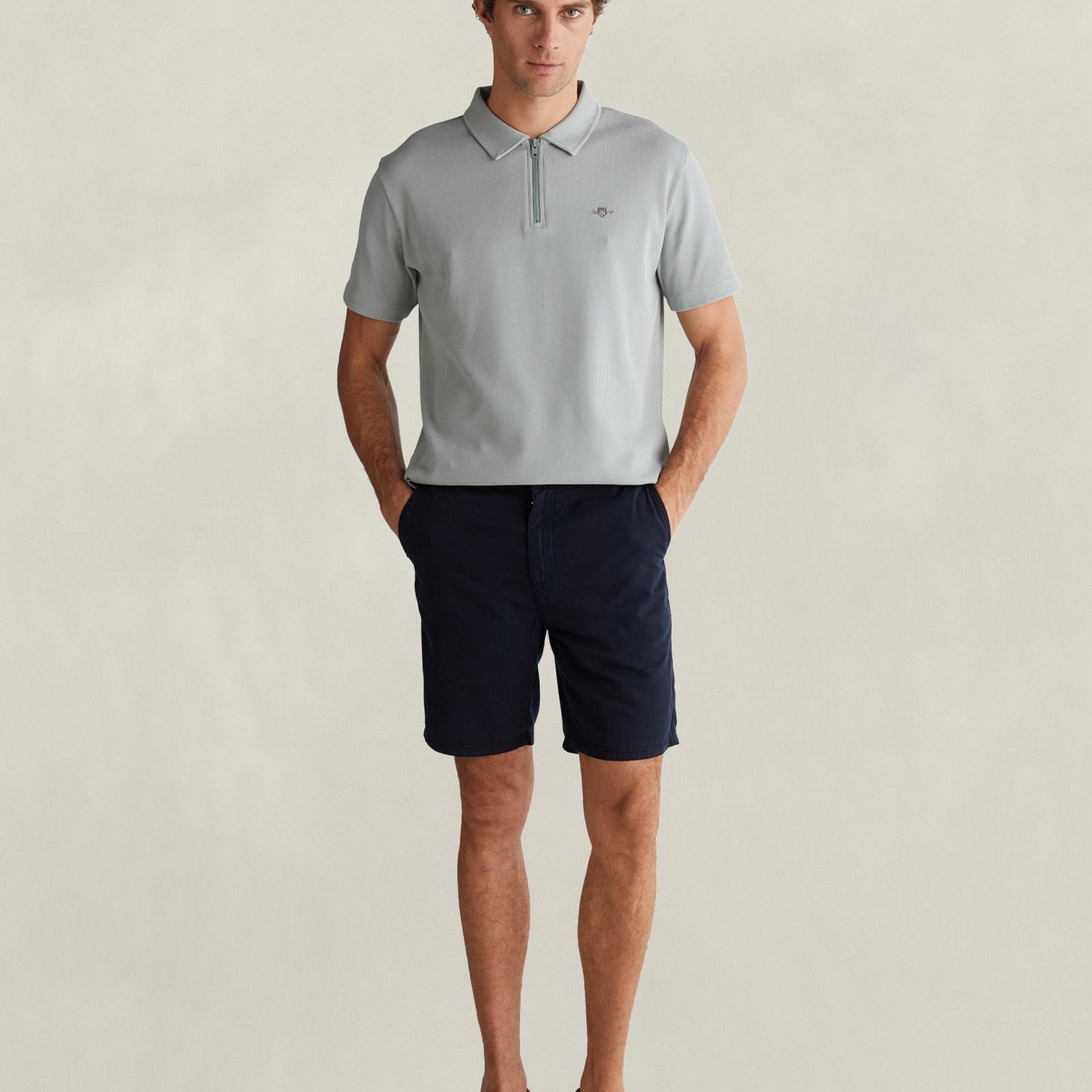 GANT Erkek Yeşil Regular Fit Polo Yaka T-Shirt