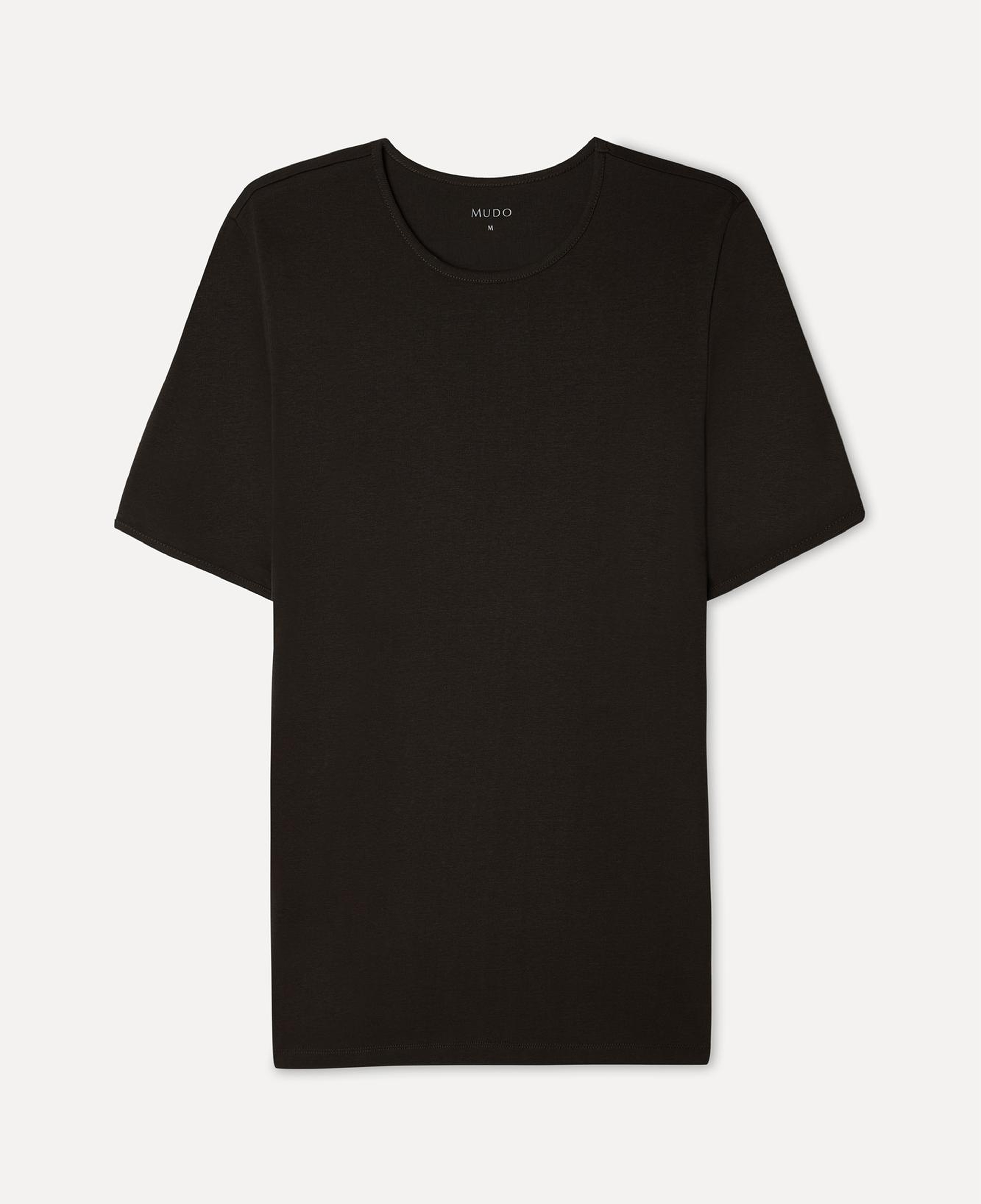 Erkek Kahverengi Bisiklet Yaka T-Shirt