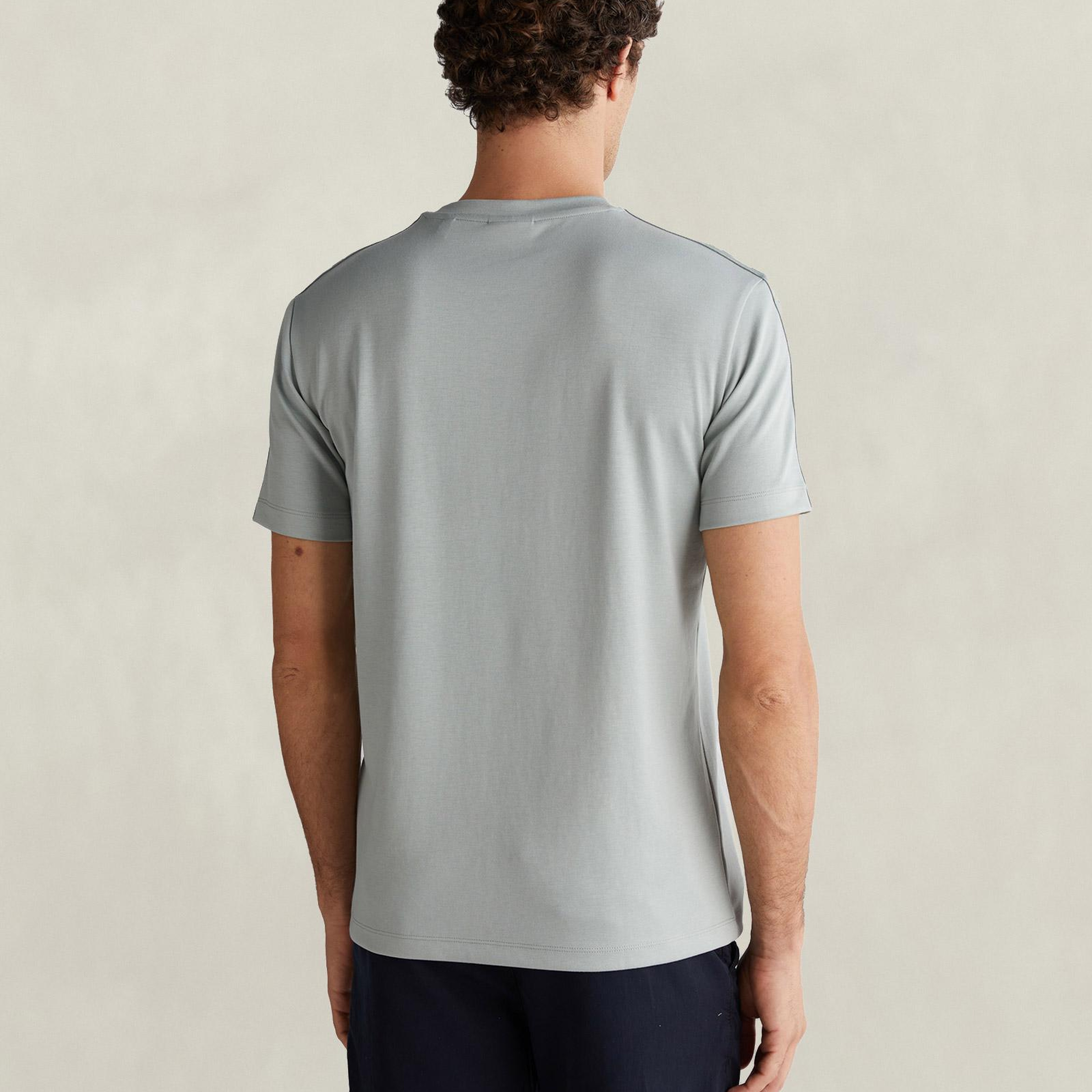 GANT Erkek Yeşil Bisiklet Yaka T-Shirt