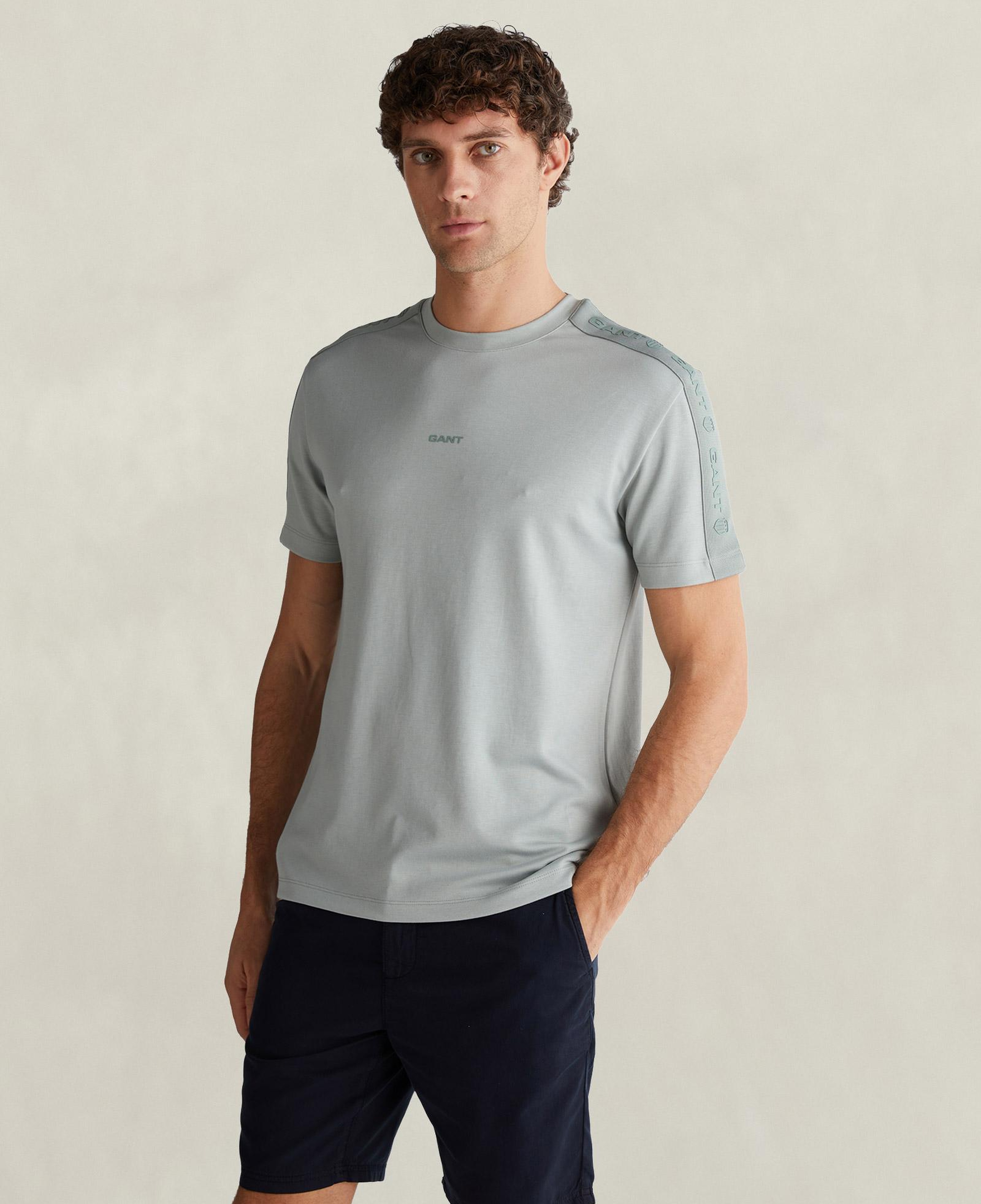 GANT Erkek Yeşil Bisiklet Yaka T-Shirt