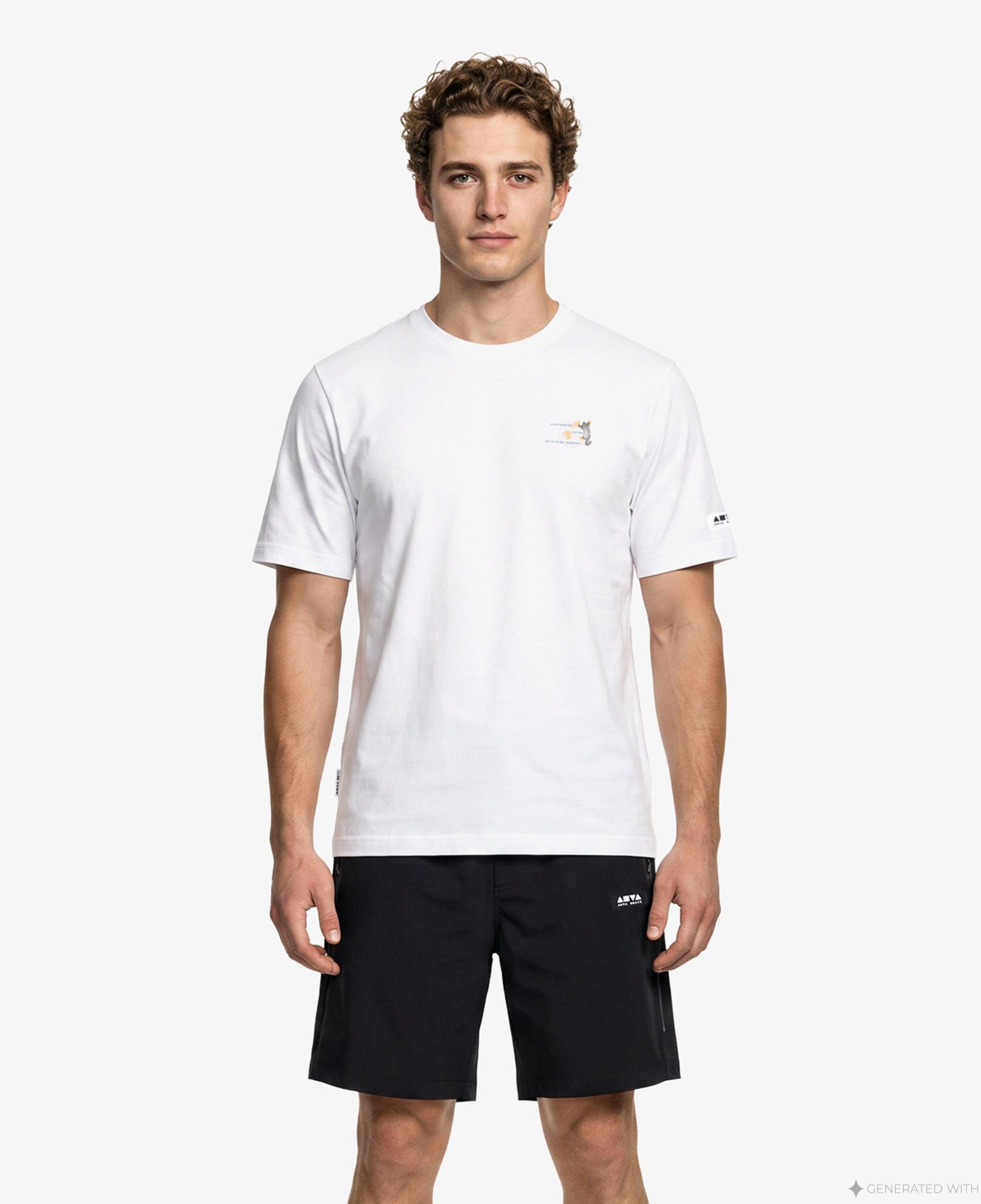 Anta Anta Skate Erkek Beyaz T-Shirt