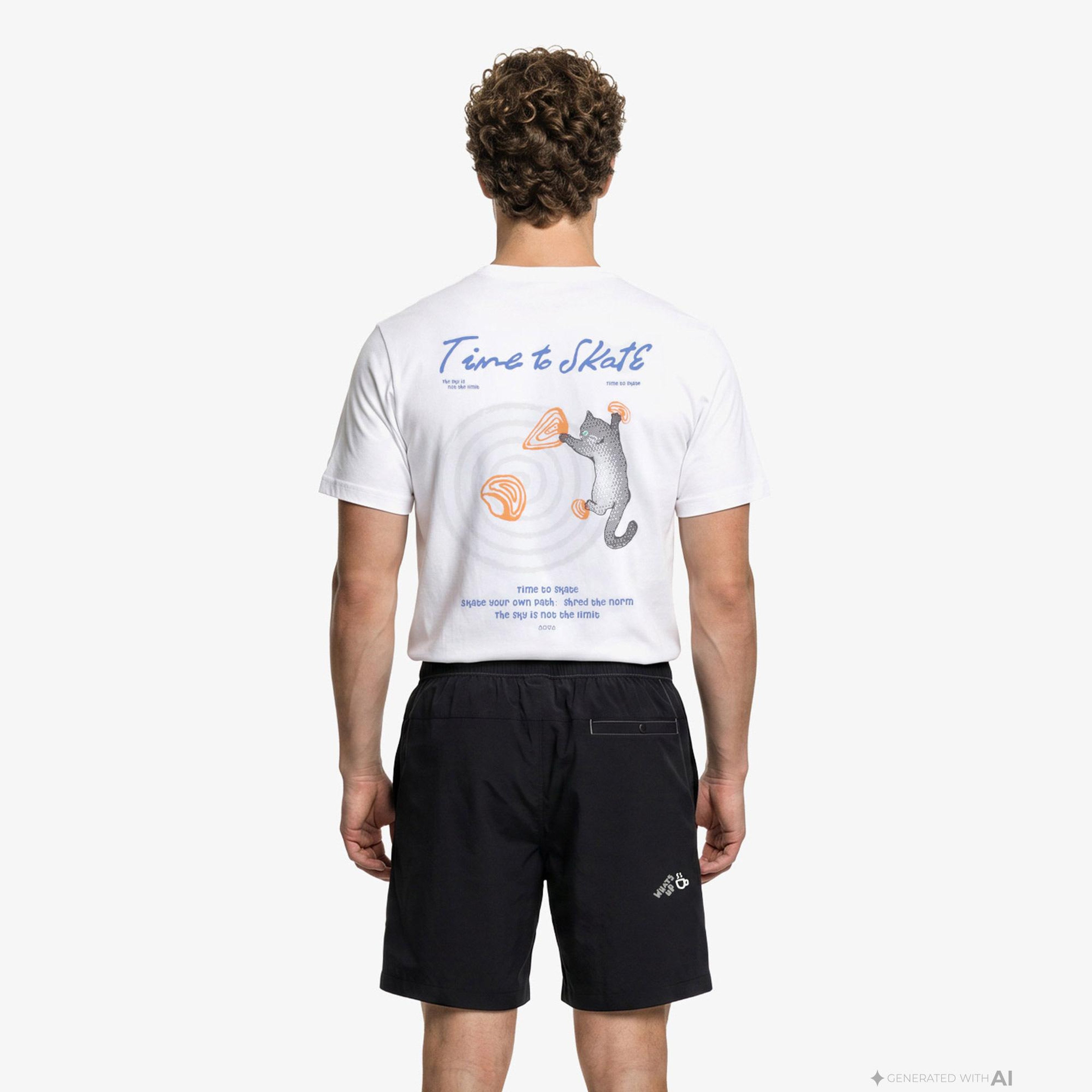 Anta Anta Skate Erkek Beyaz T-Shirt