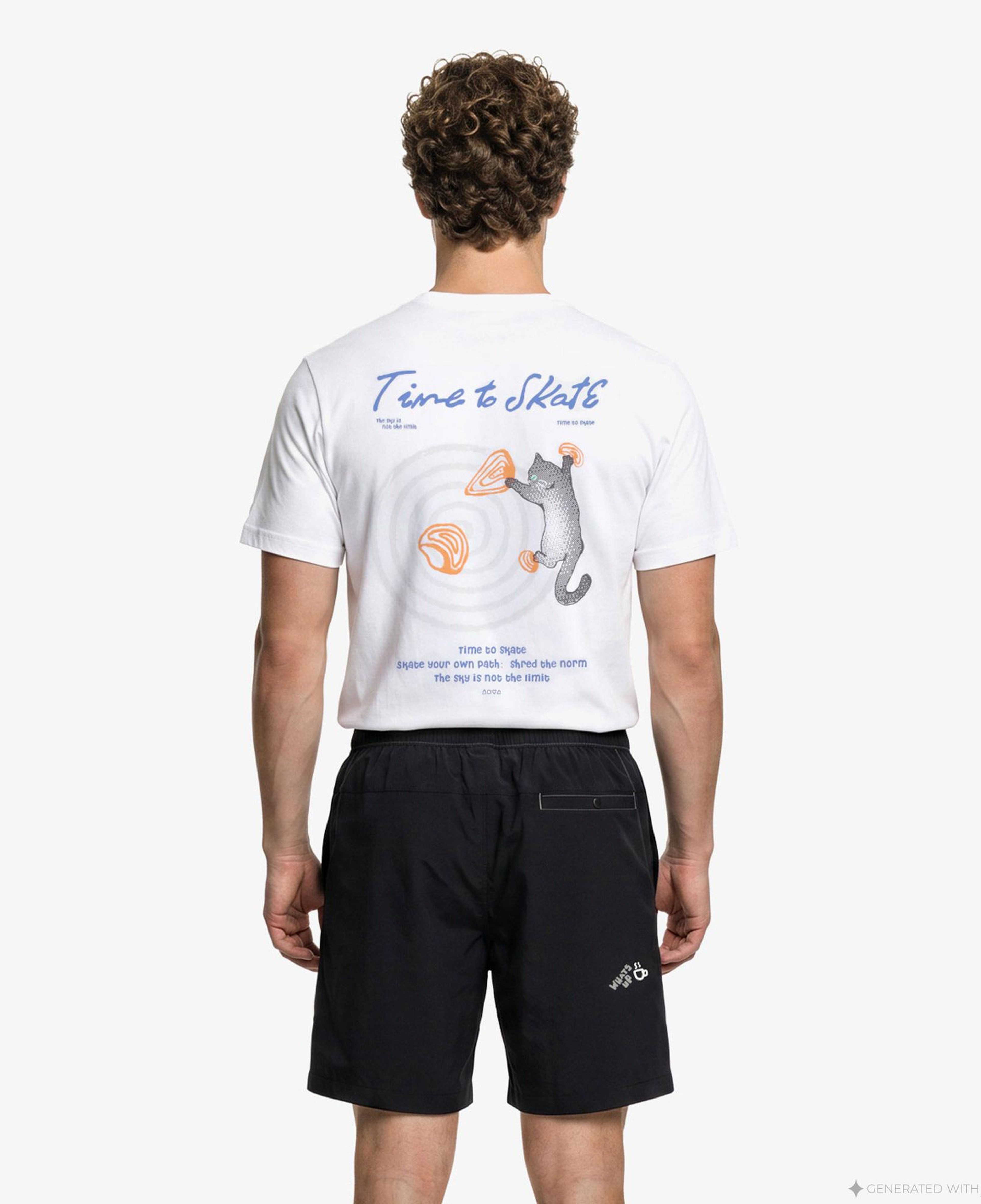 Anta Anta Skate Erkek Beyaz T-Shirt