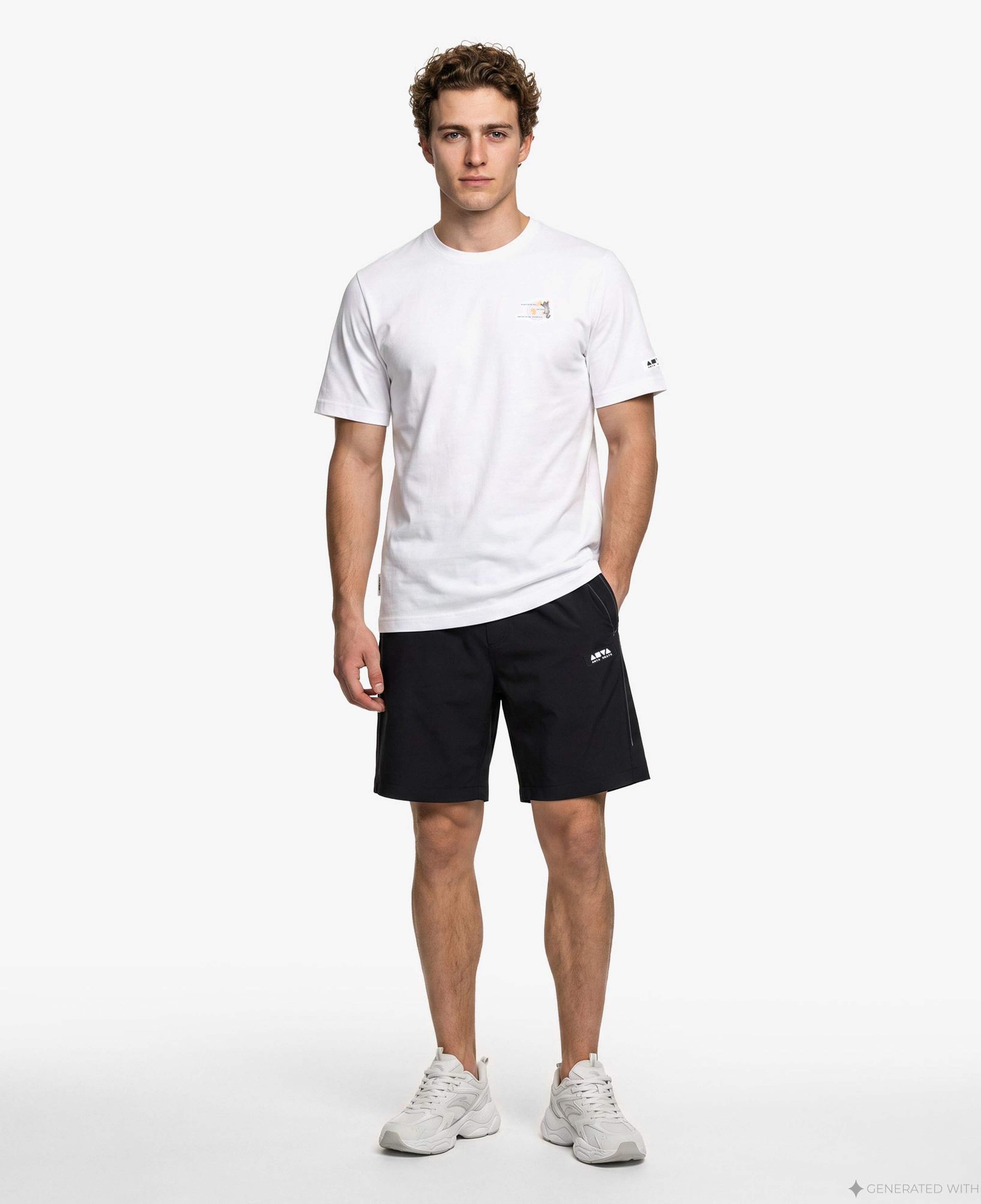 Anta Anta Skate Erkek Beyaz T-Shirt