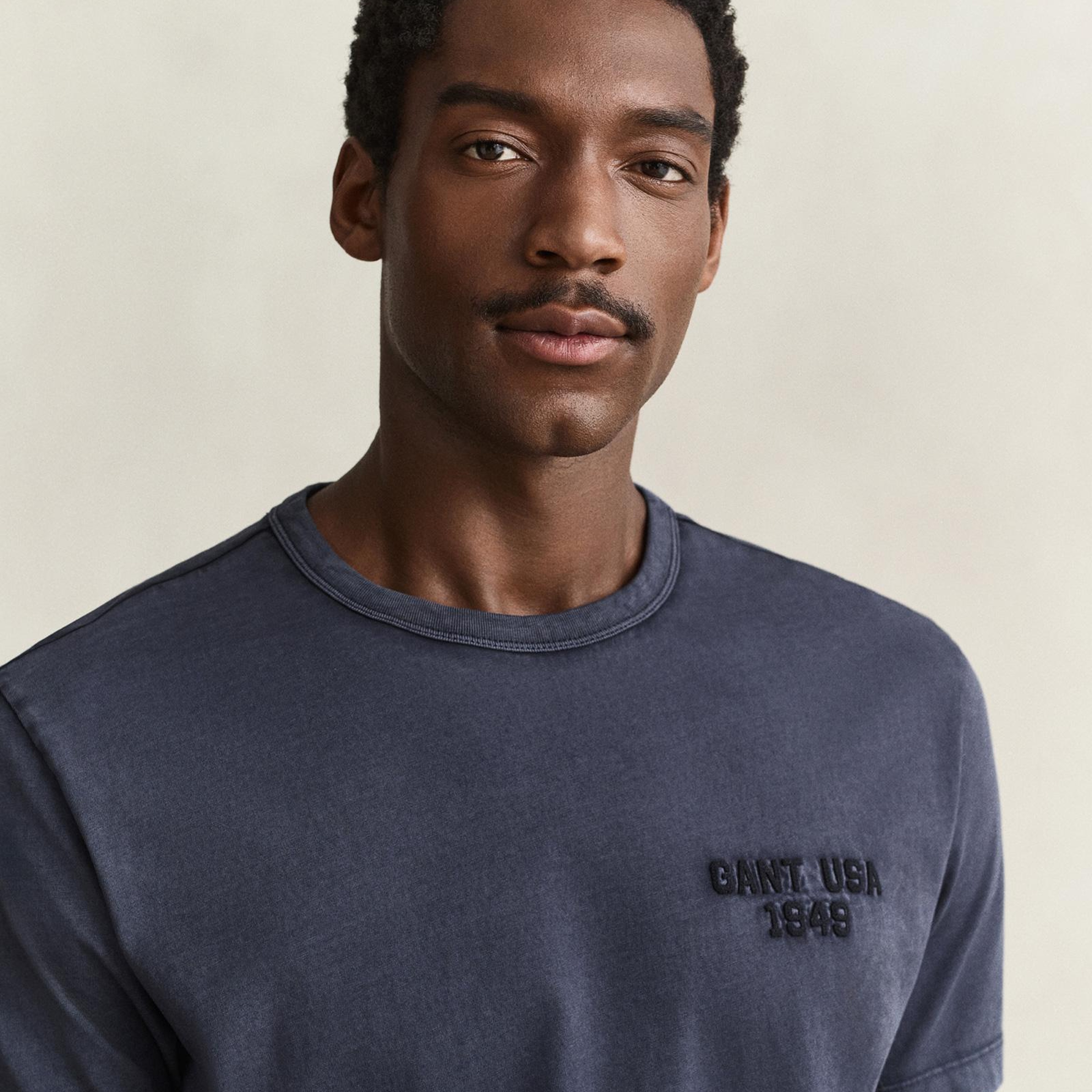 GANT Erkek Lacivert Regular Fit %100 Pamuk T-Shirt