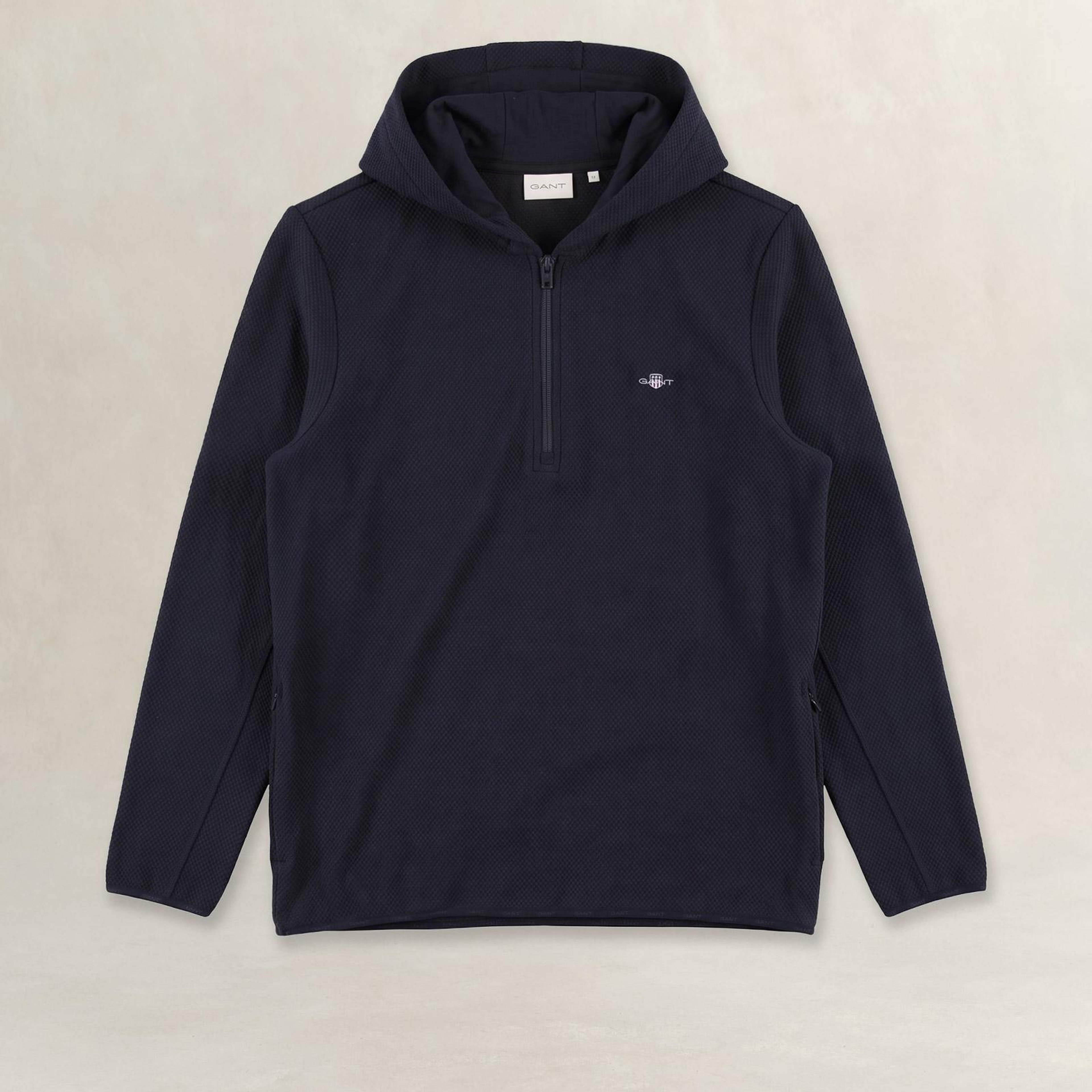 GANT Erkek Lacivert Yarım Fermuarlı Sweatshirt