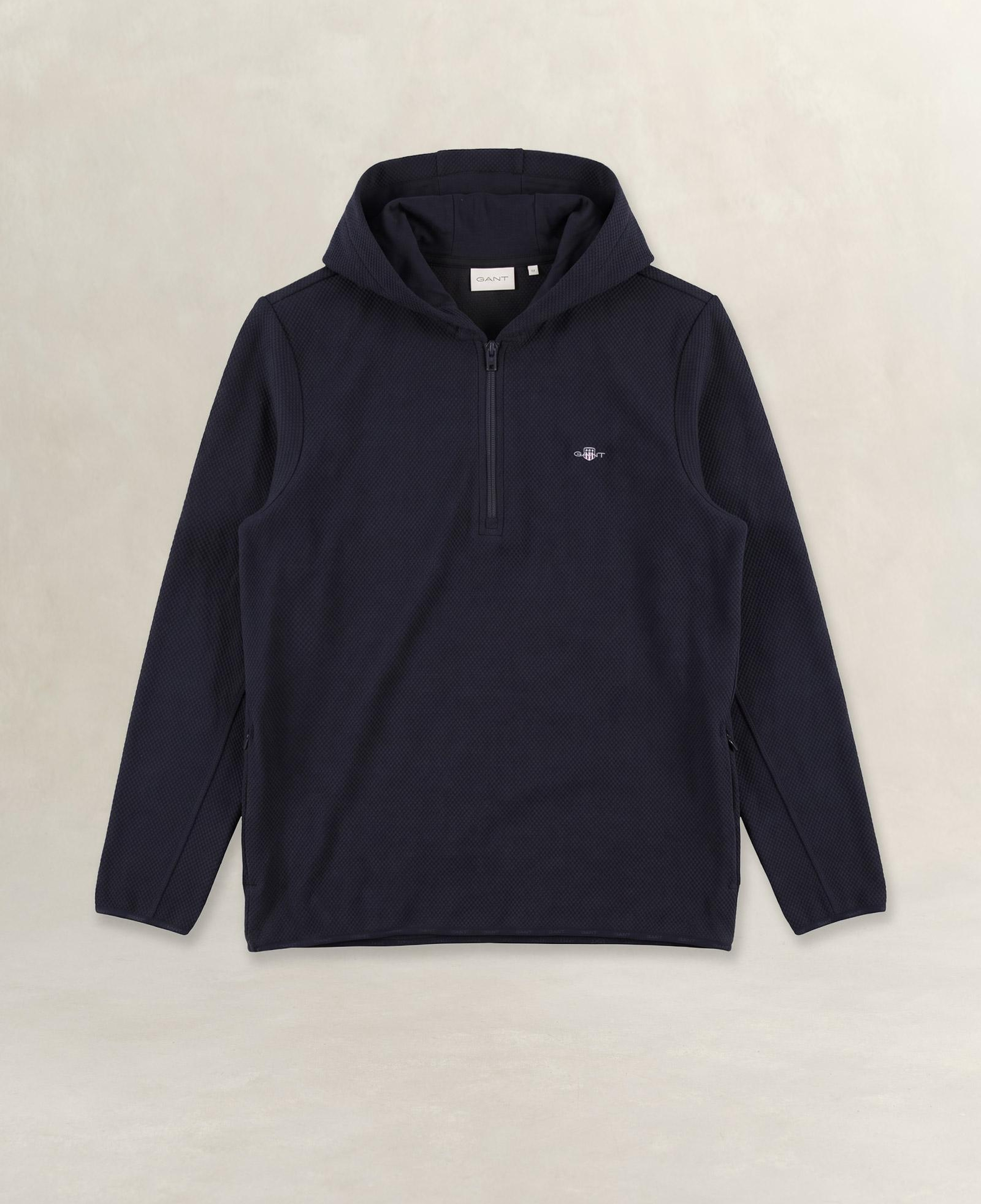 GANT Erkek Lacivert Yarım Fermuarlı Sweatshirt
