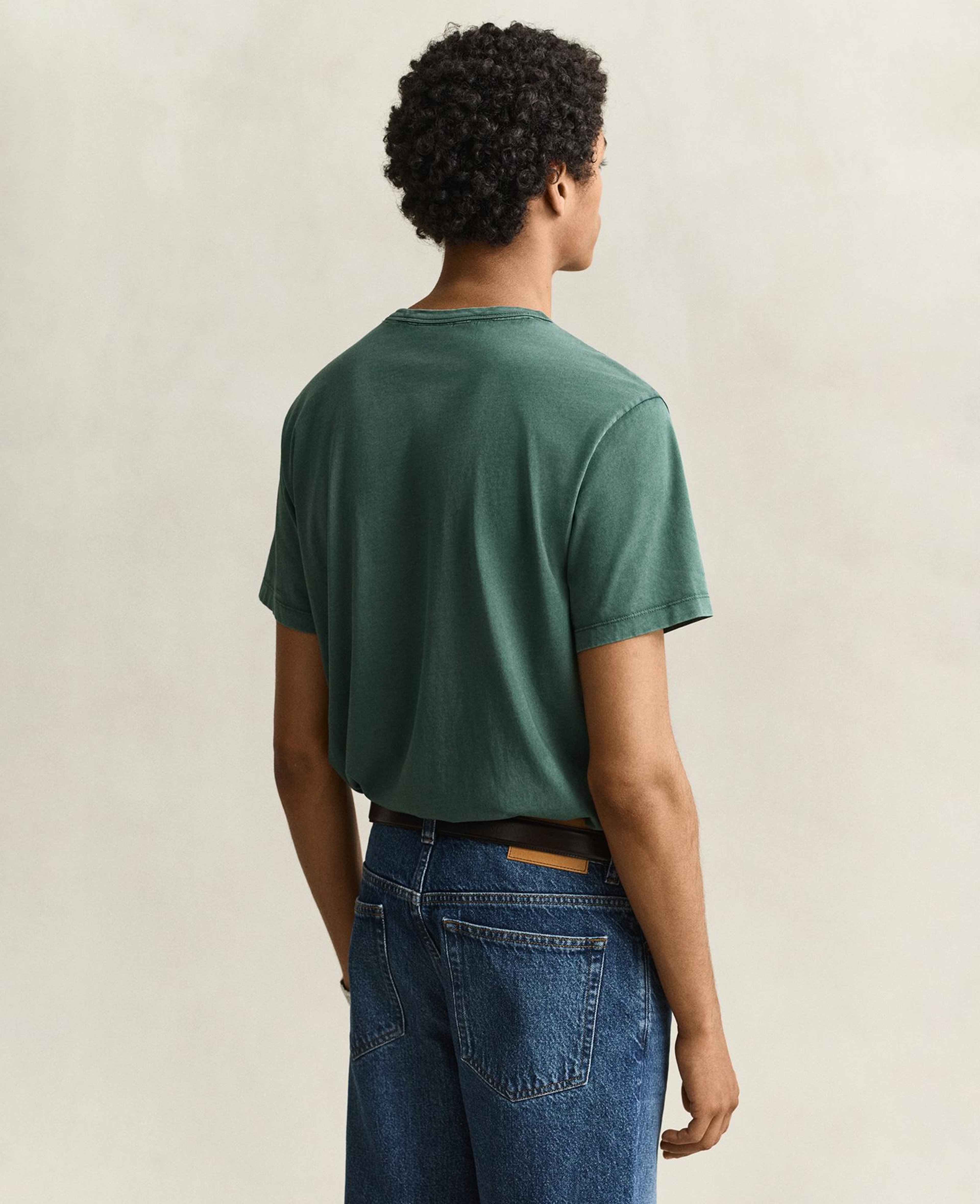 GANT Erkek Yeşil Regular Fit %100 Pamuk T-Shirt