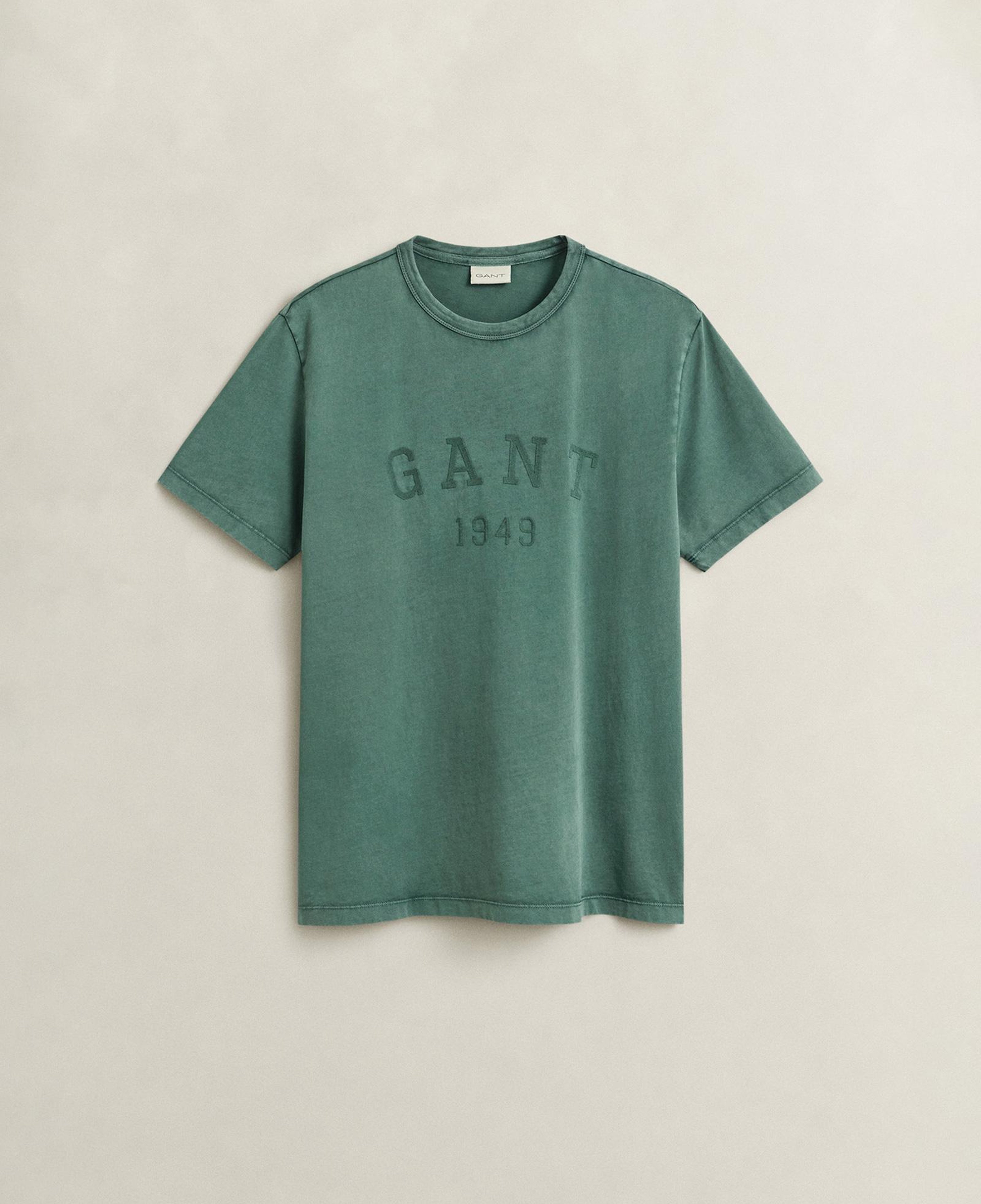 GANT Erkek Yeşil Regular Fit %100 Pamuk T-Shirt