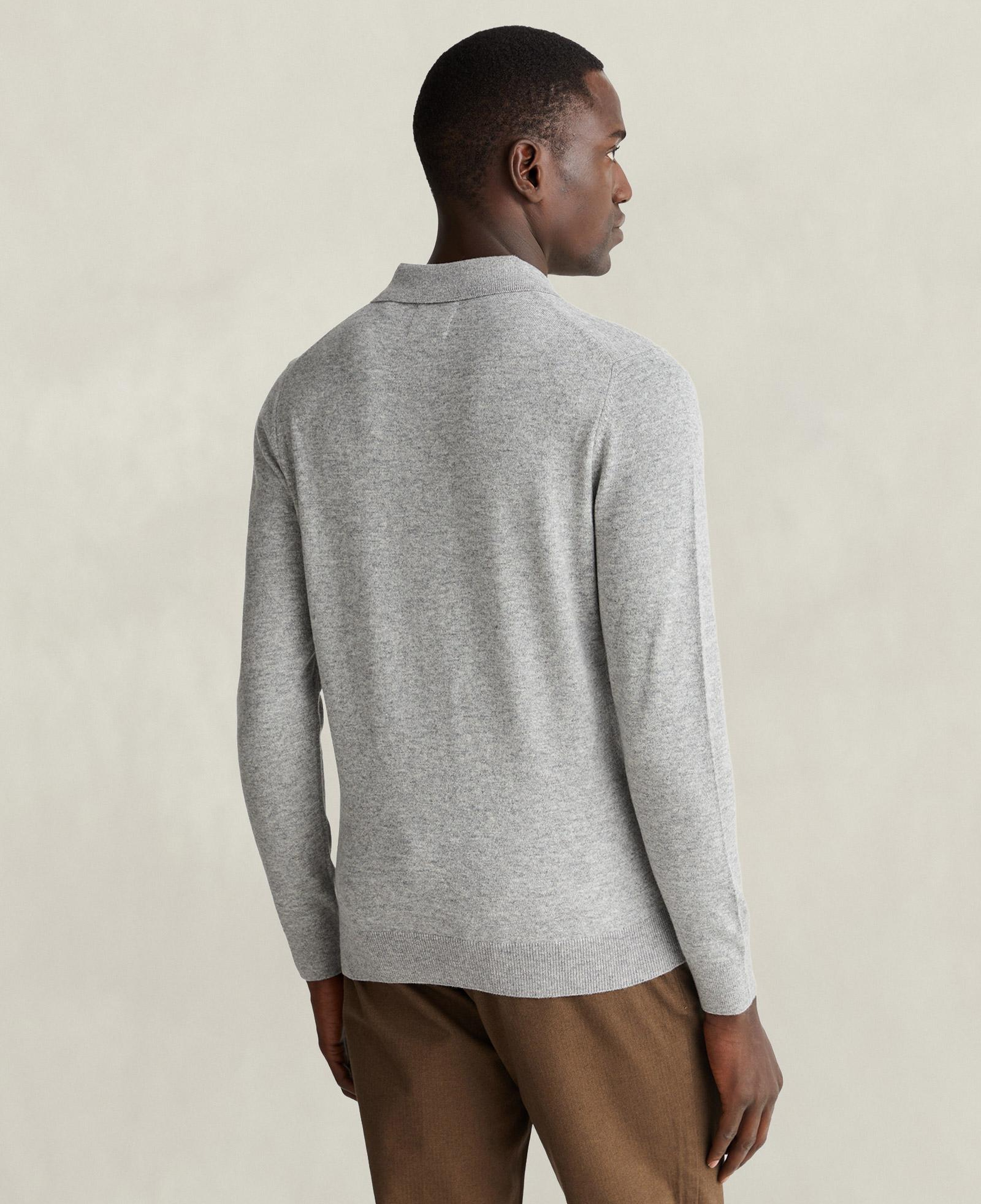 GANT Erkek Gri Regular Fit Polo Kazak