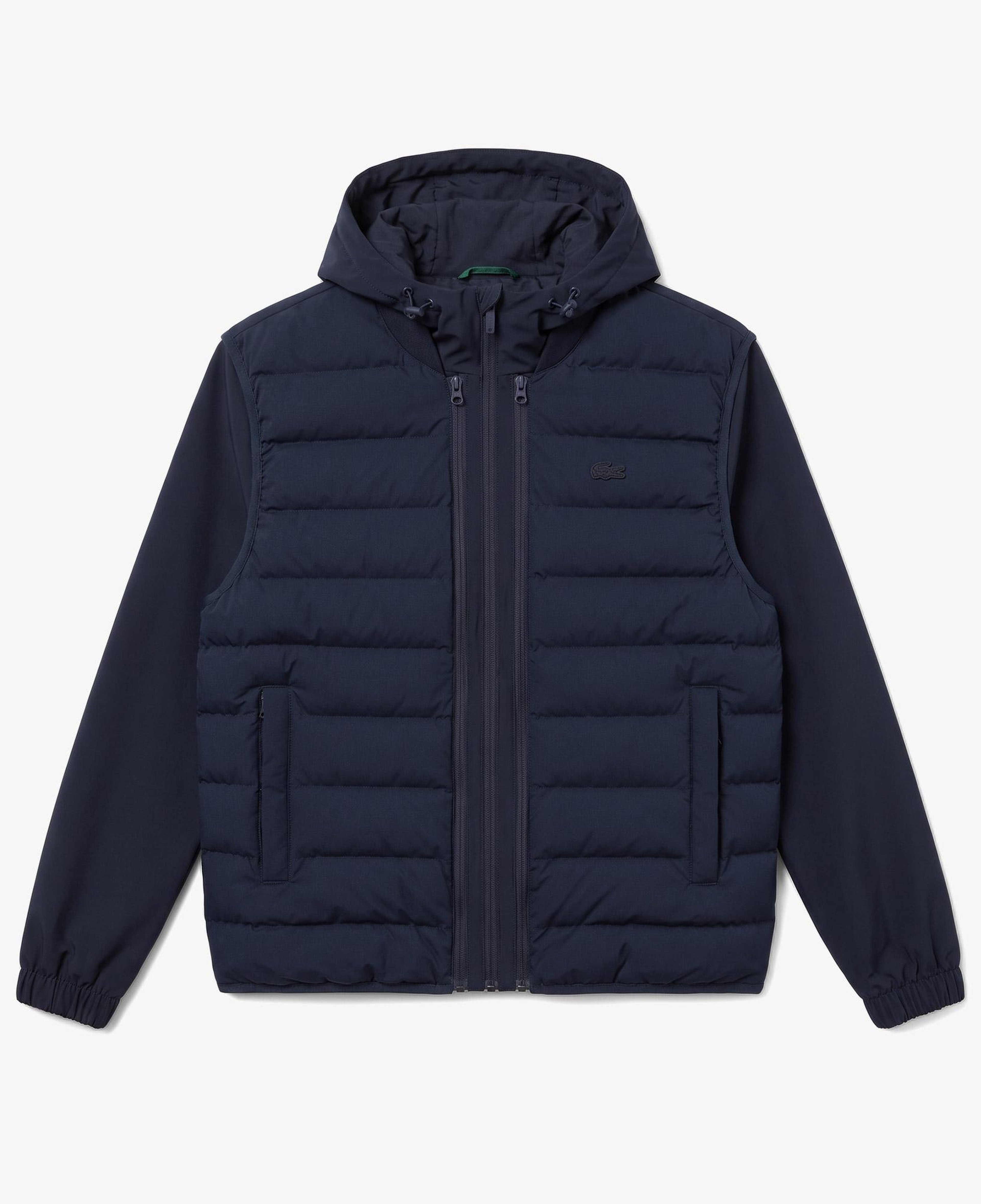 Erkek Regular Fit Kapüşonlu Lacivert Mont