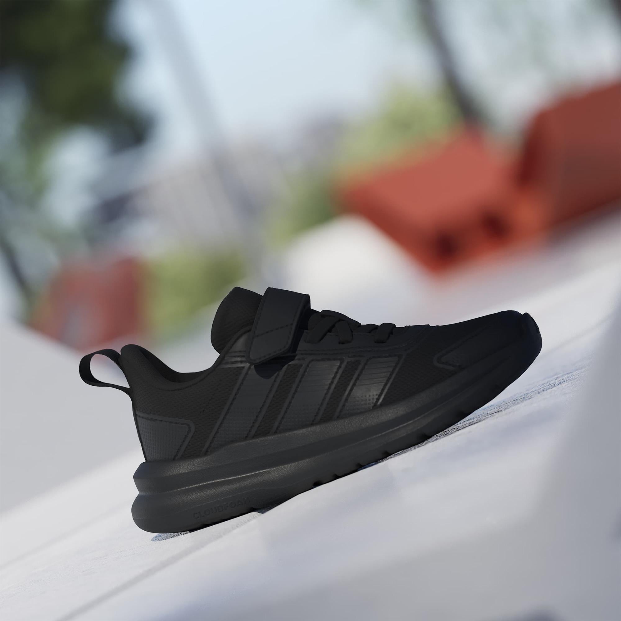 adidas Tensaur Run 4.0 Elastic Lace Çocuk Siyah Koşu Ayakkabısı