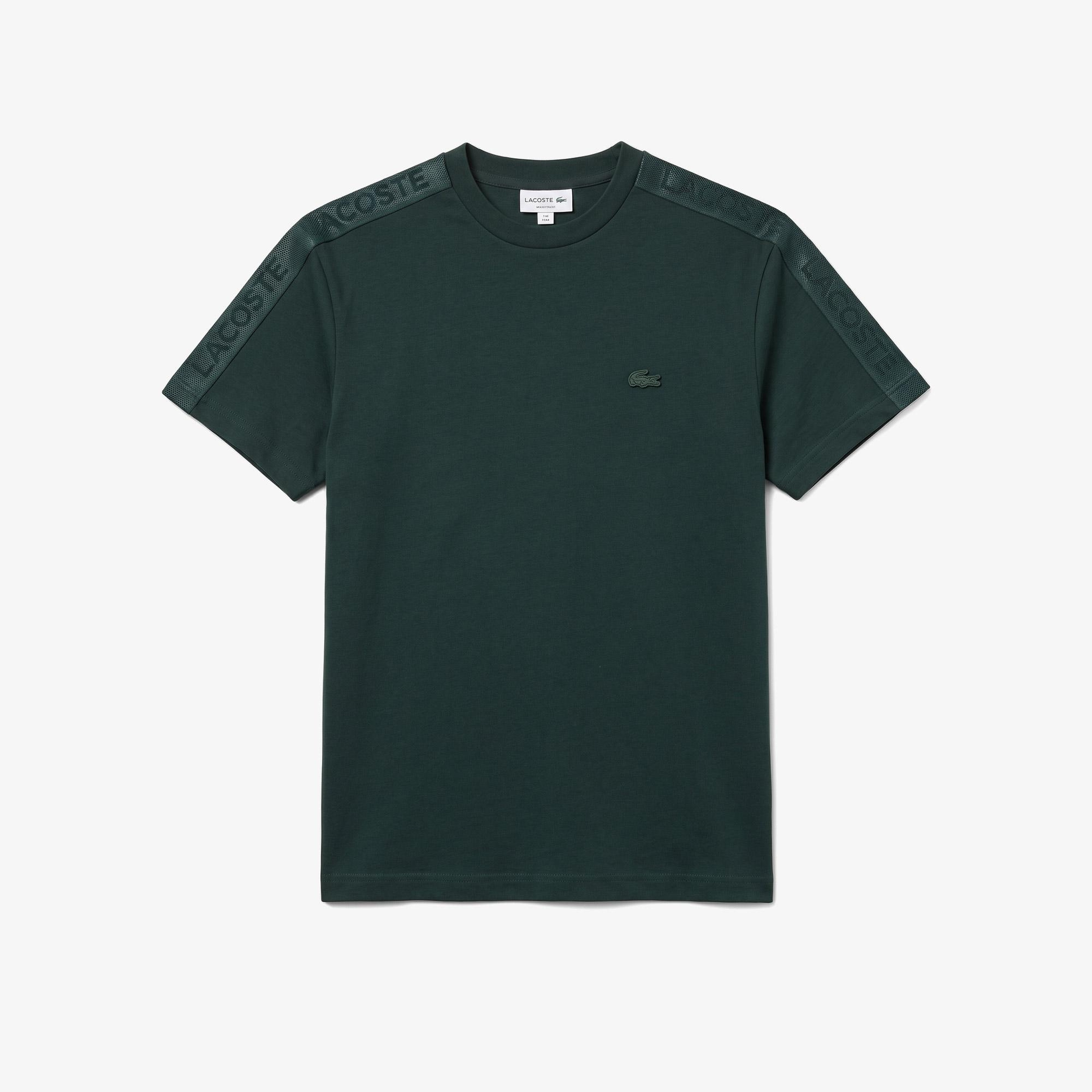 Erkek Relaxed Fit Bisiklet Yaka Koyu Yeşil T-Shirt