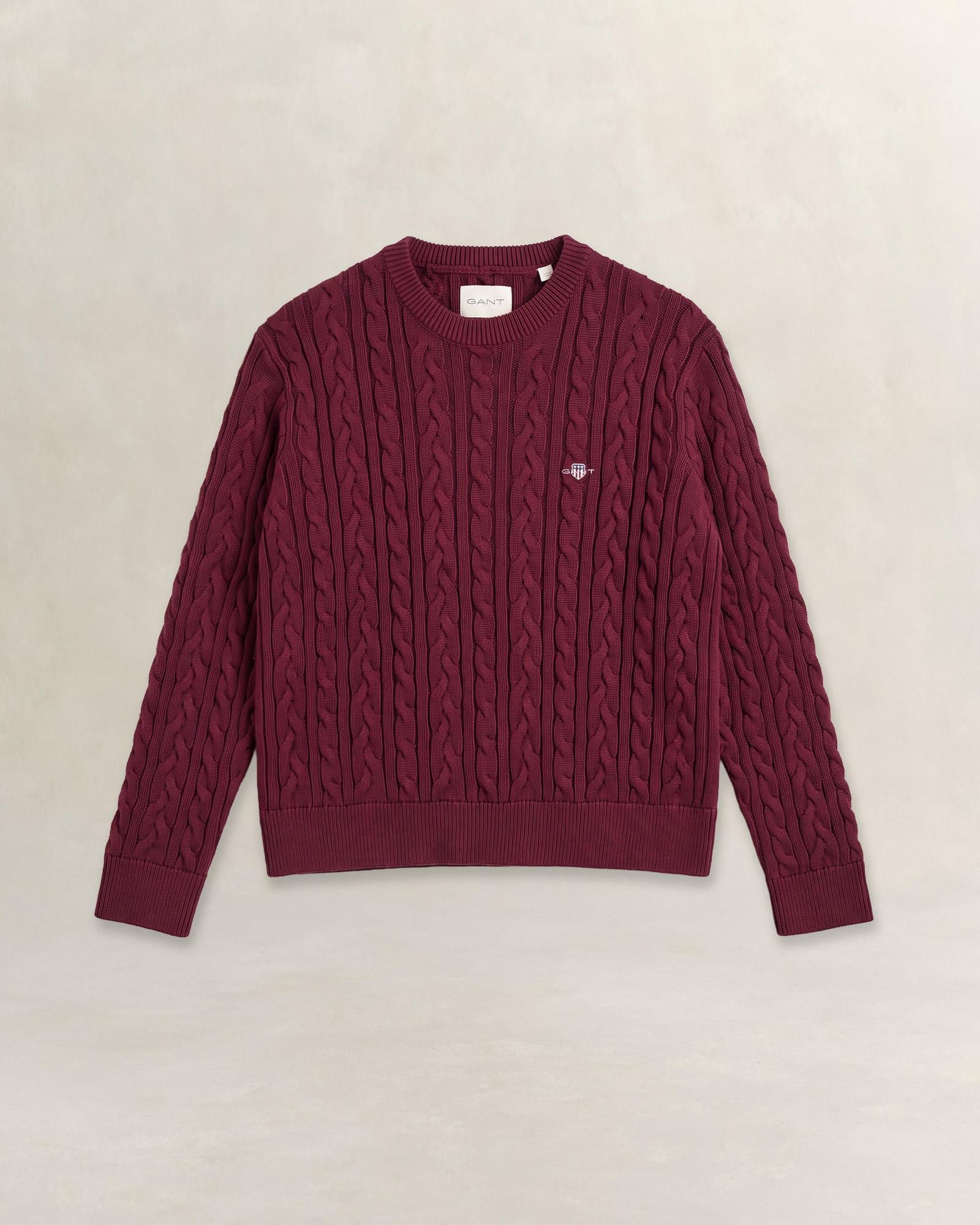 GANT Kadın Pembe Regular Fit %100 Pamuk Kazak